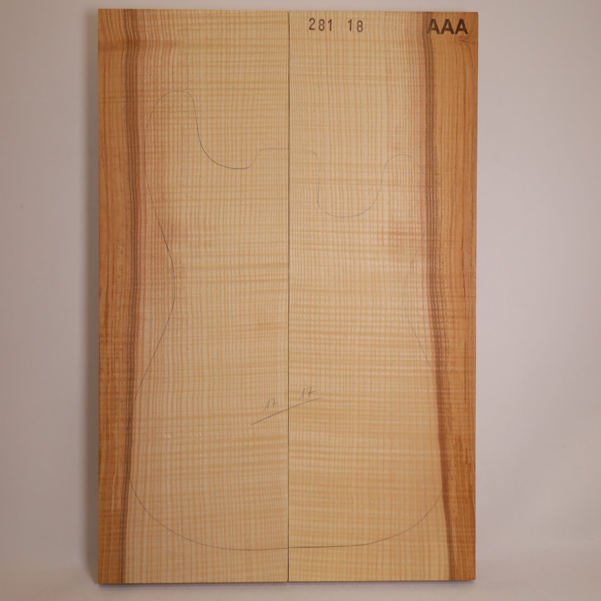 Ash Body 2-piece for Electric Guitar AAA (no. 1590)