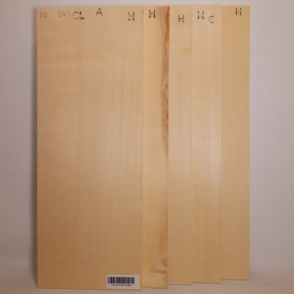 BUNDLE 5x Spruce Tops for Classical Guitar A (no. 844)
