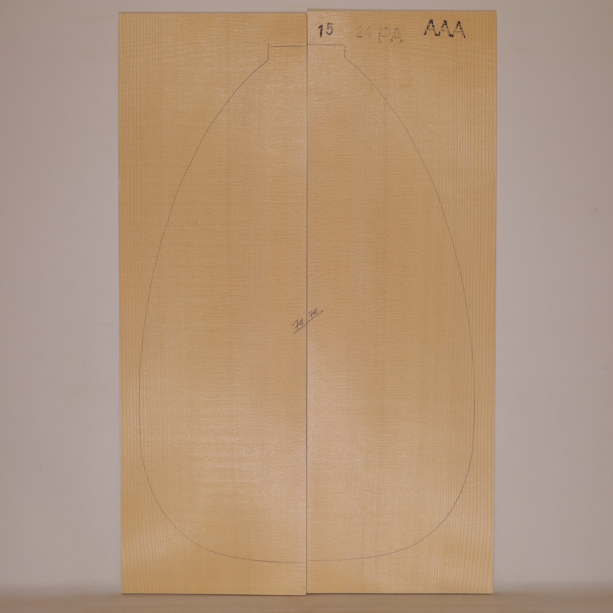 Spruce Top for Lute AAA (no. 1304)