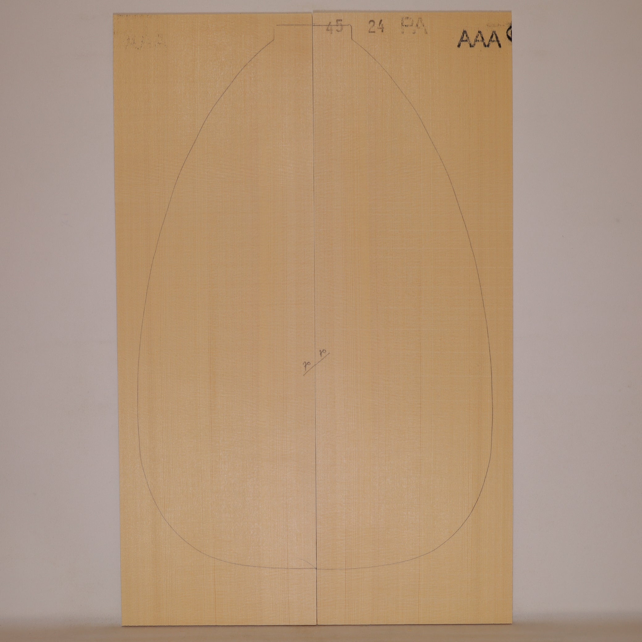 Spruce Top for Lute AAA (no. 1306)