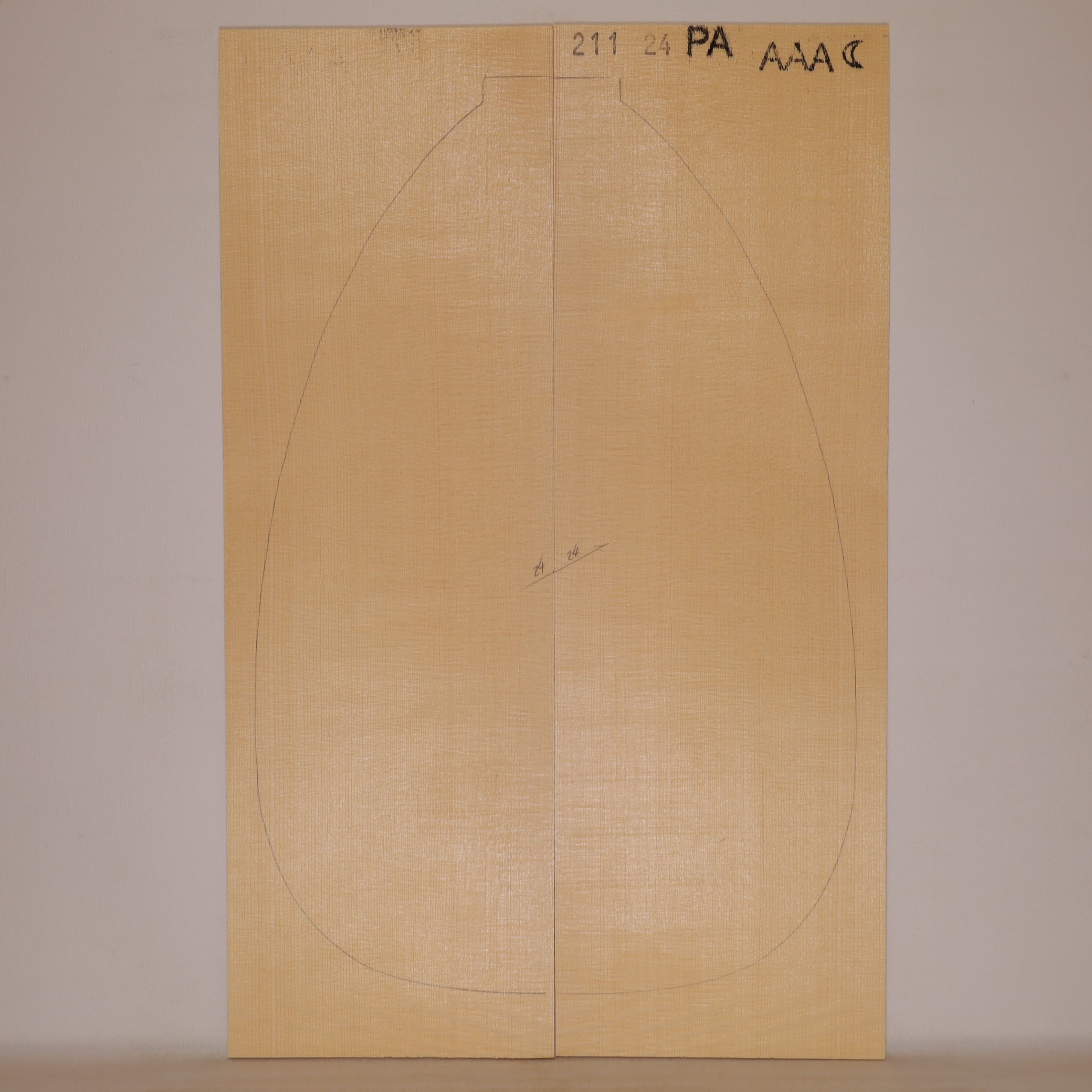 Spruce Top for Lute AAA (no. 1307)