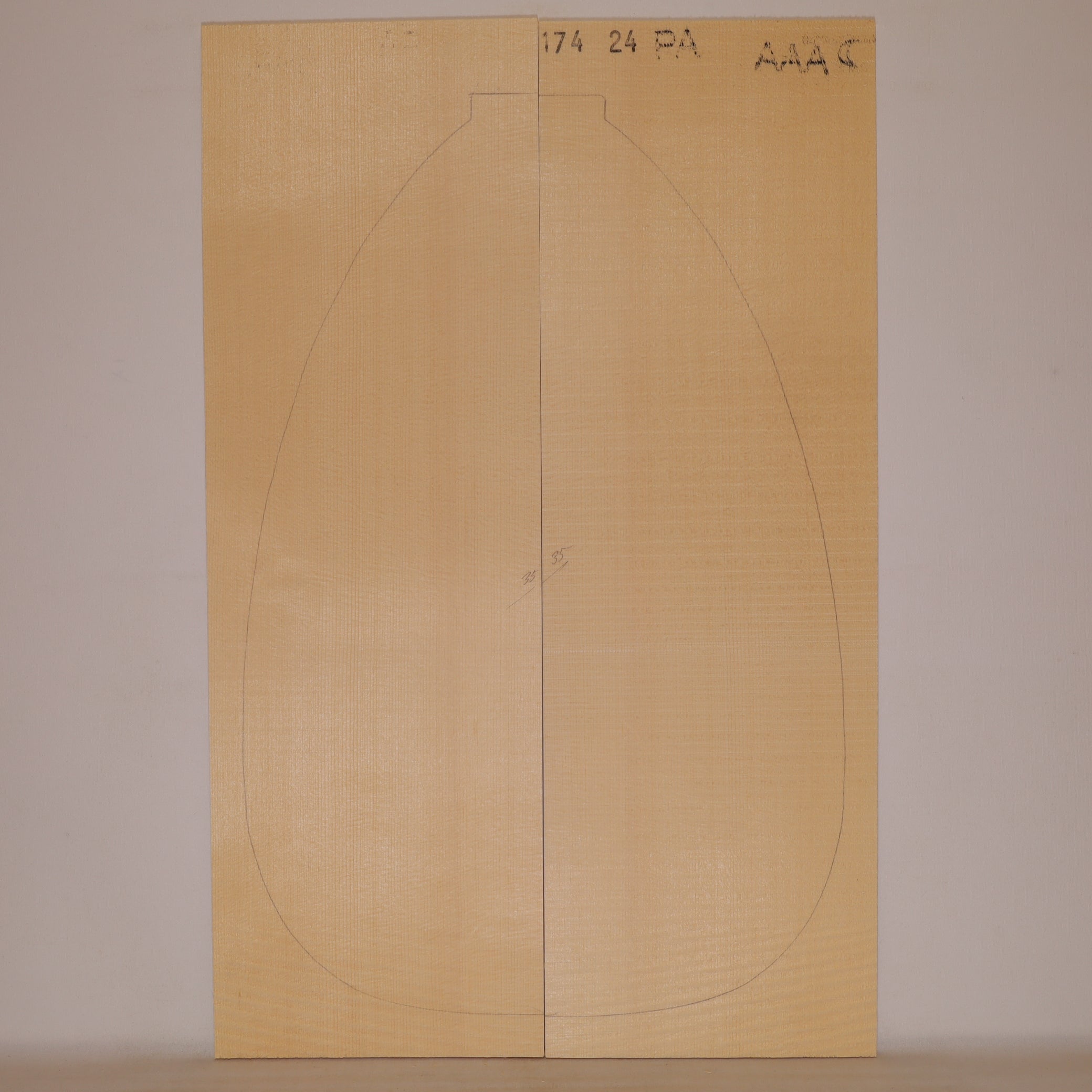 Spruce Top for Lute AAA (no. 1308)