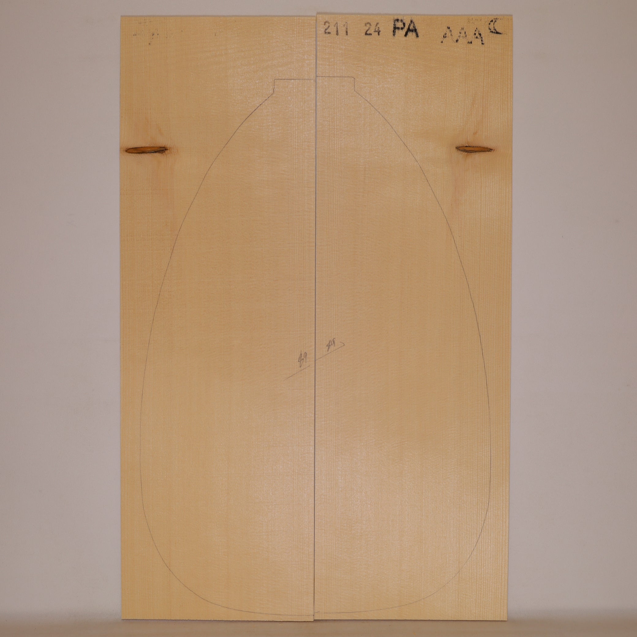 Spruce Top for Lute AAA (no. 1309)