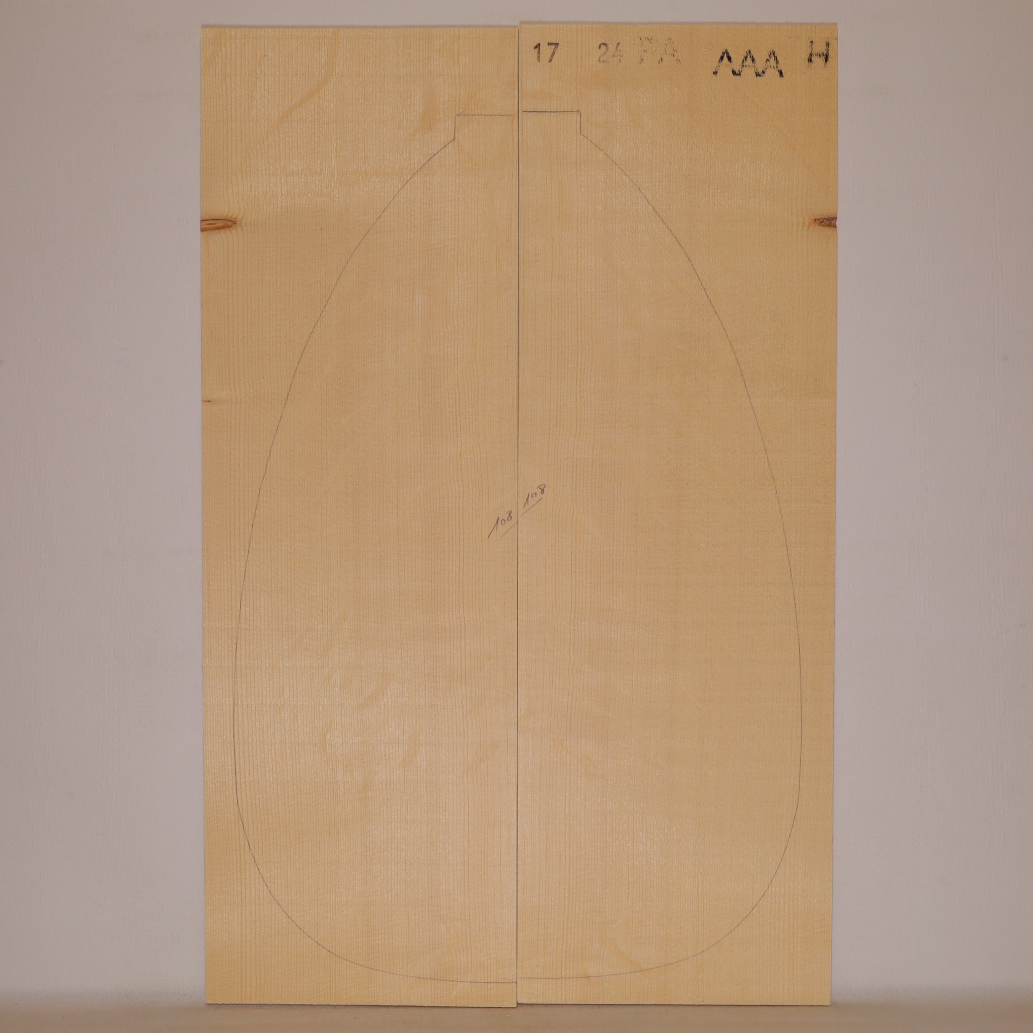 Spruce Top for Lute AAA (no. 1302)