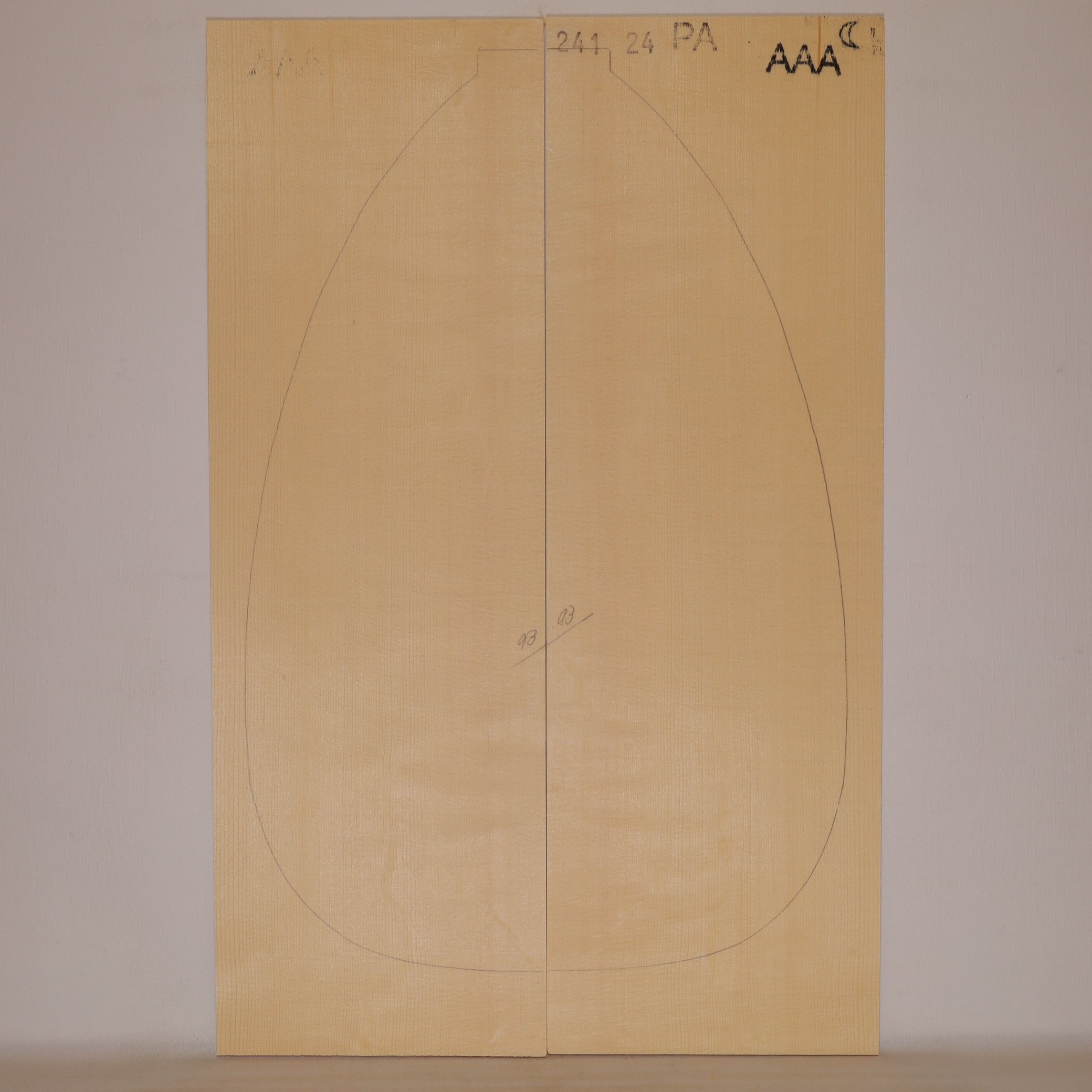 Spruce Top for Lute AAA (no. 1310)