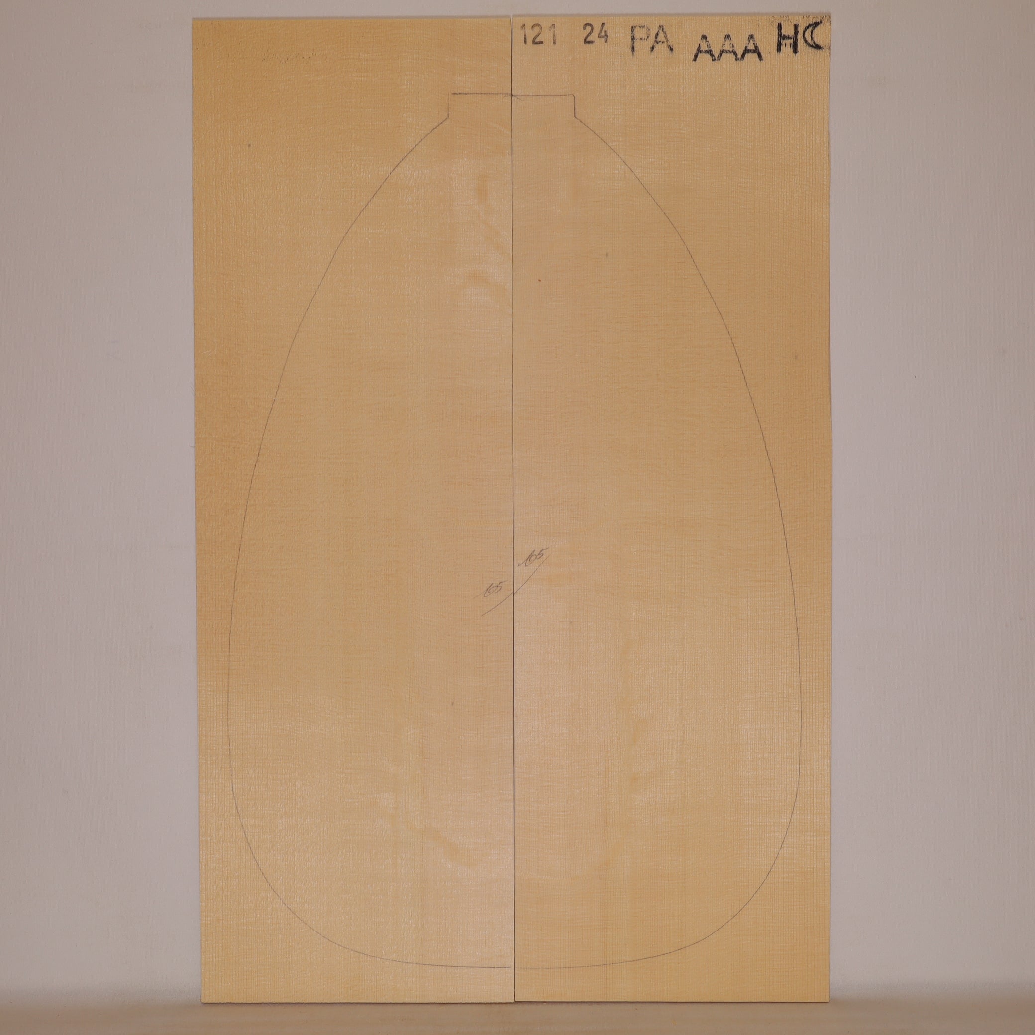 Spruce Top for Lute AAA (no. 1311)