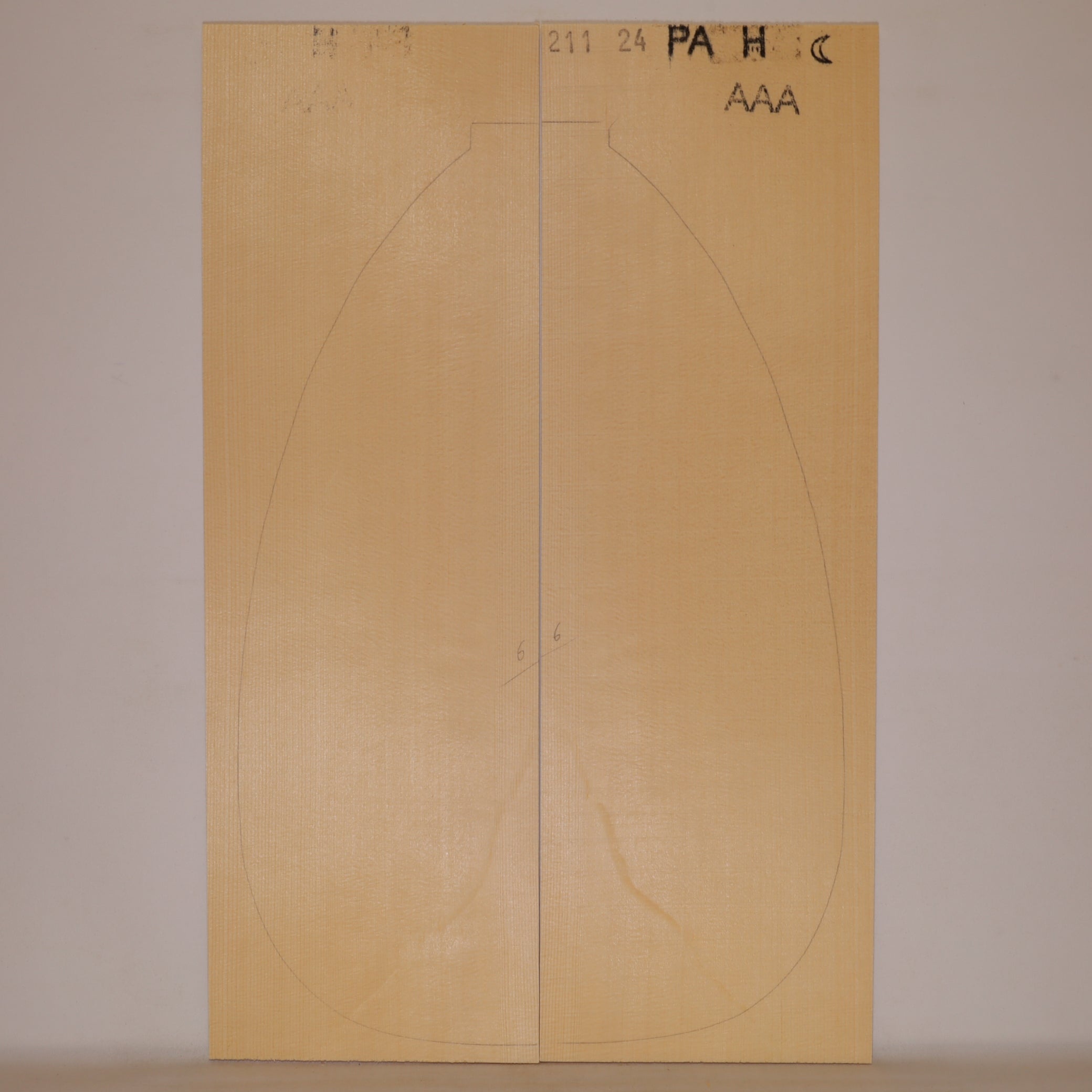 Spruce Top for Lute AAA (no. 1312)