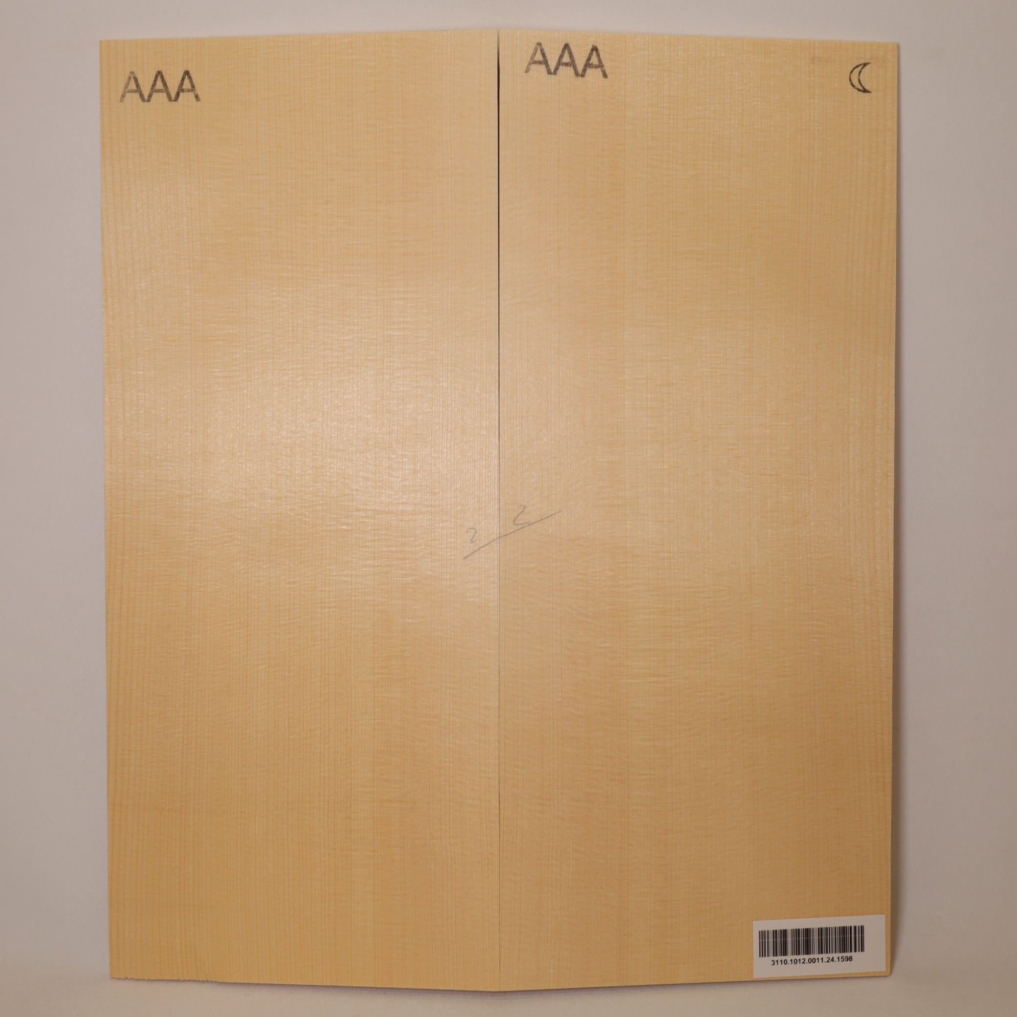 Spruce Top for Mandola Archtop AAA (no. 1598)