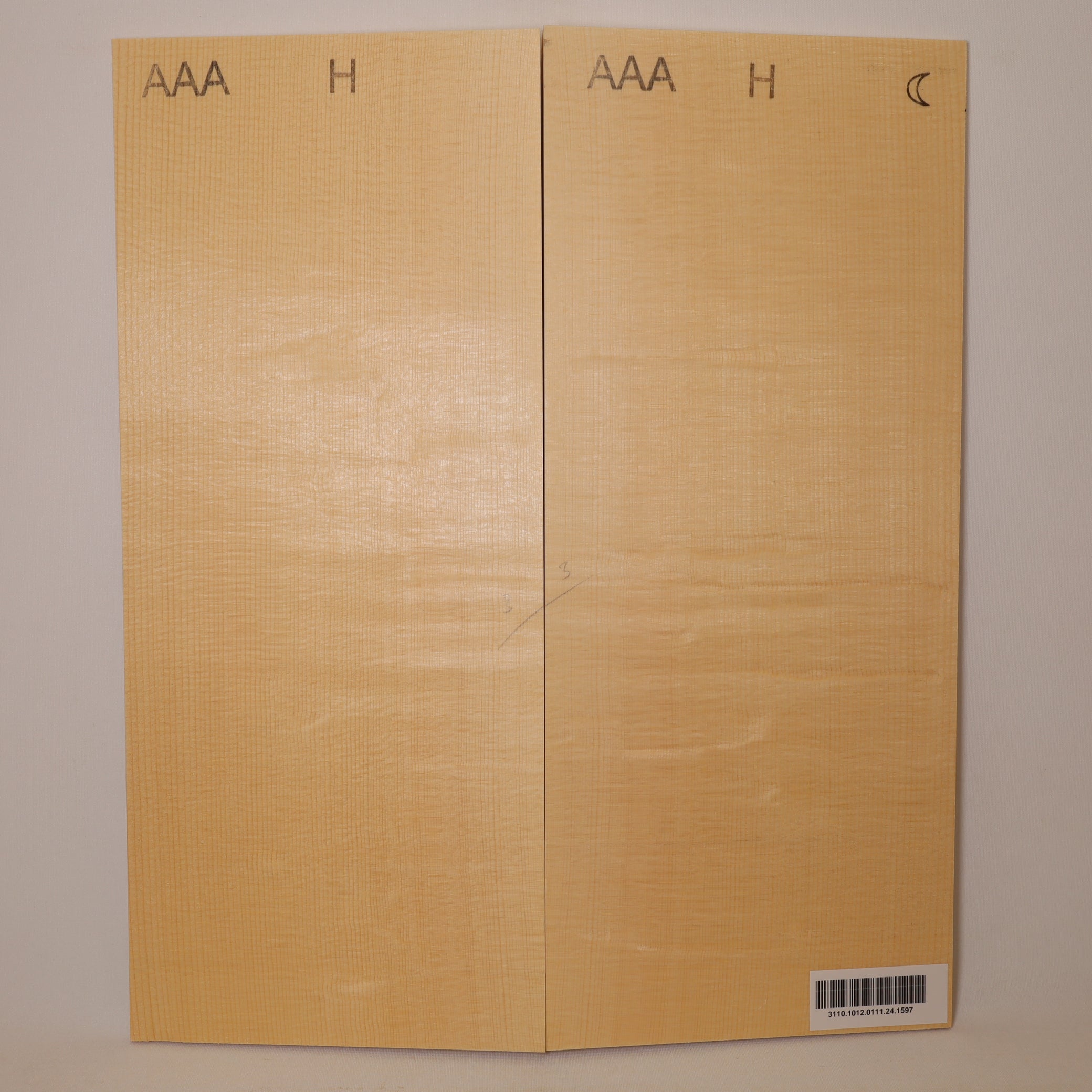 Spruce Top for Mandola Archtop AAA (no. 1597)
