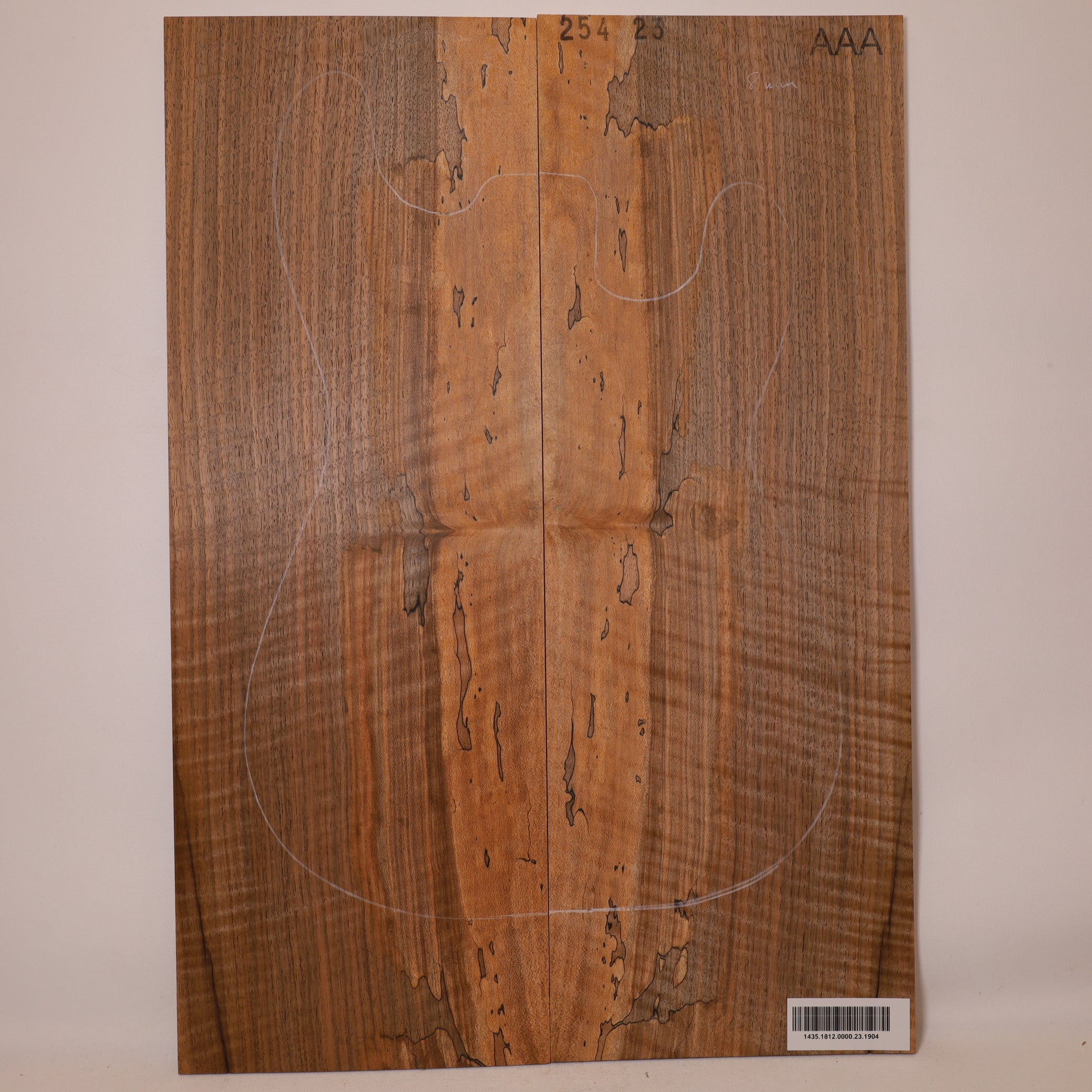 Walnut Drop Top 2-piece for Electric Guitar AAA (no. 1904)