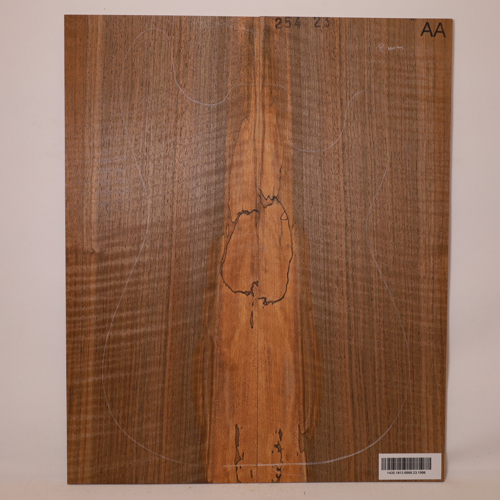 Walnut Drop Top 2-piece for Electric Guitar AA (no. 1906)
