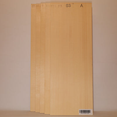 BUNDLE 5x Spruce Tops for Steel String Guitar A (no. 2242)