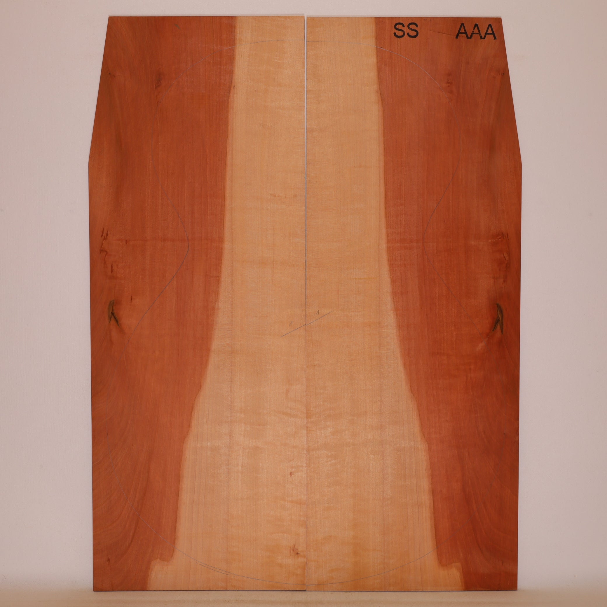 Pear Back for Steel String Guitar AAA (no. 867)