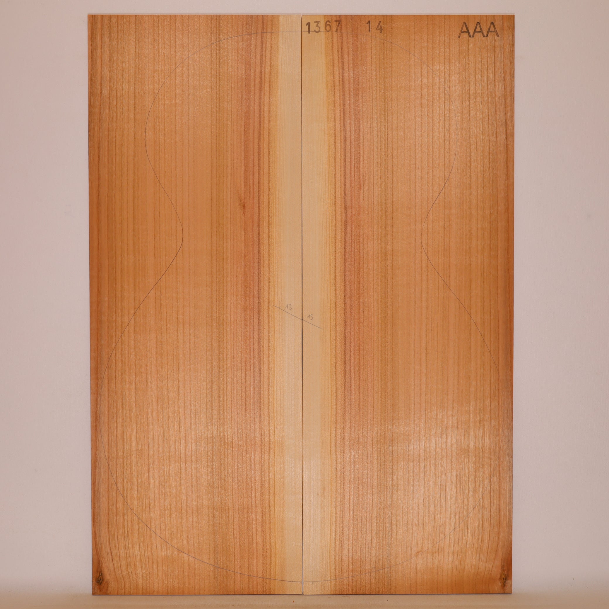 Cherry tree Back for Steel String Guitar AAA (no. 849)