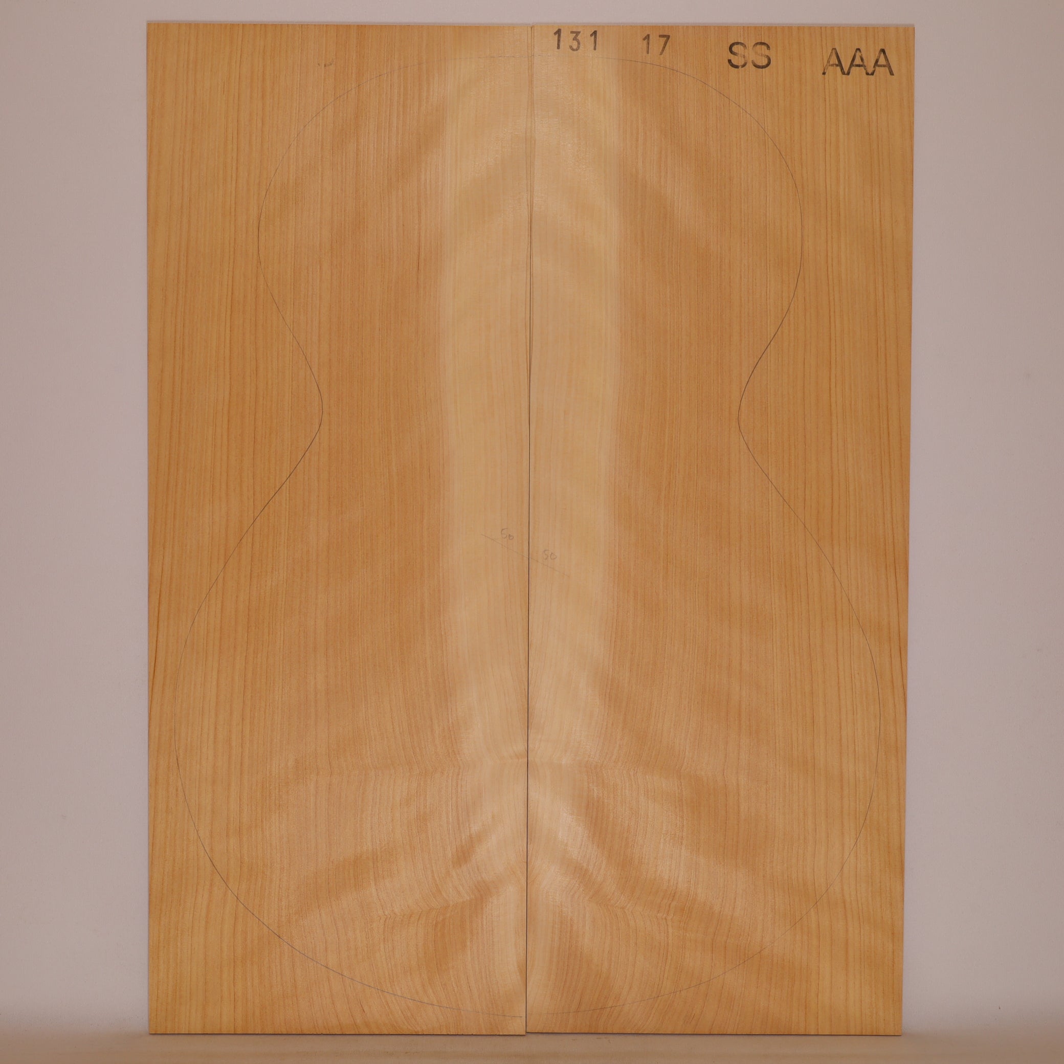 False Cypress Back for Steel String Guitar AAA (no. 868)