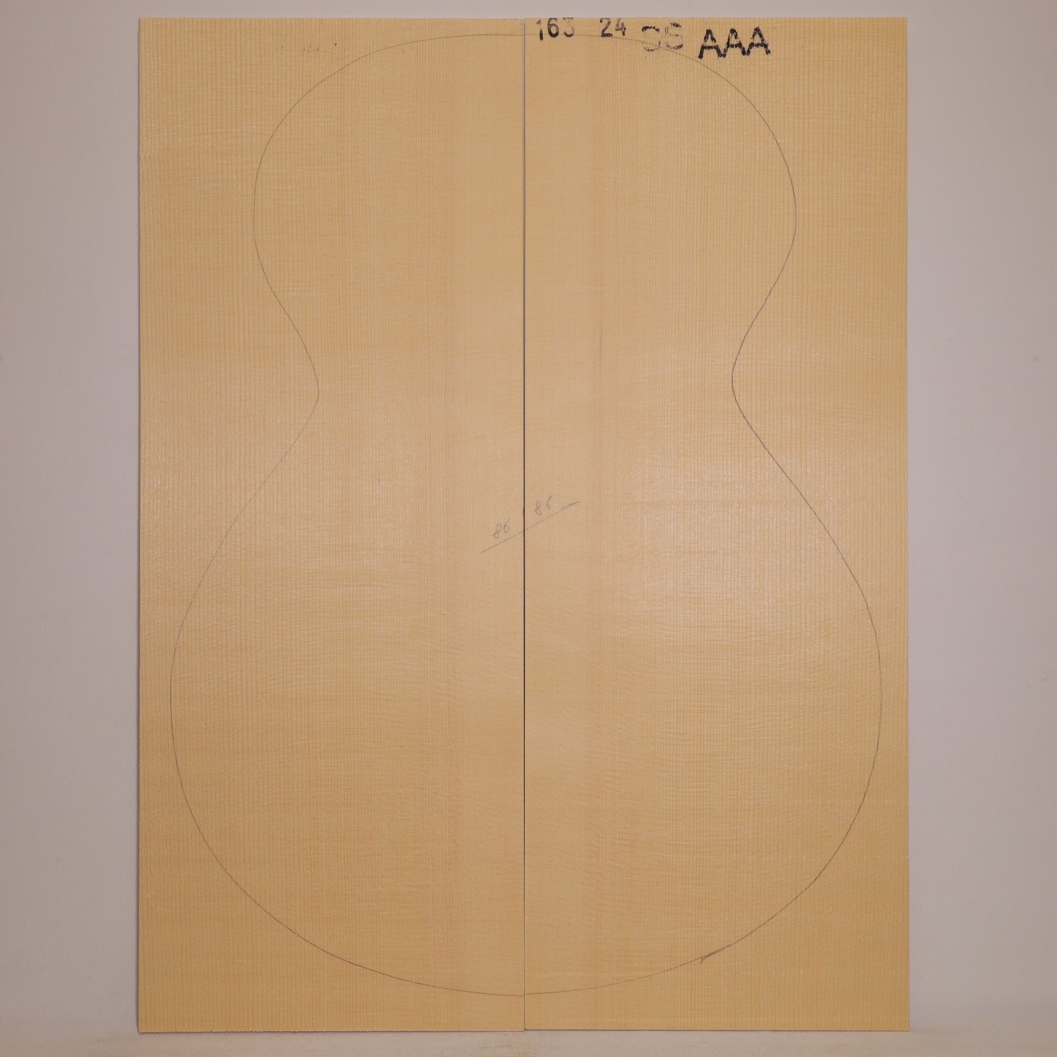Fichtendecke für Steelstring Gitarre AAA (Nr. 1490)