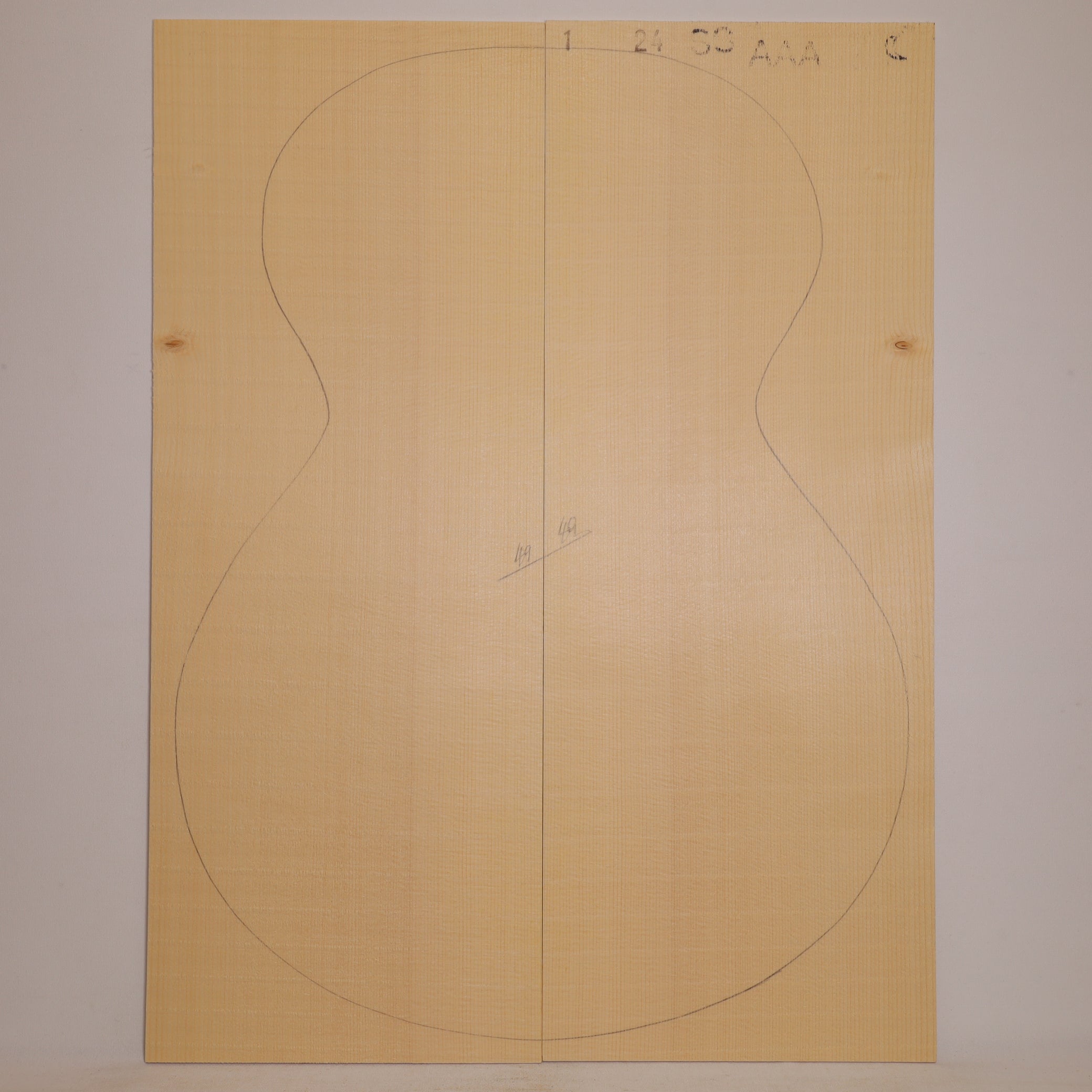 Fichtendecke für Steelstring Gitarre AAA (Nr. 1495)