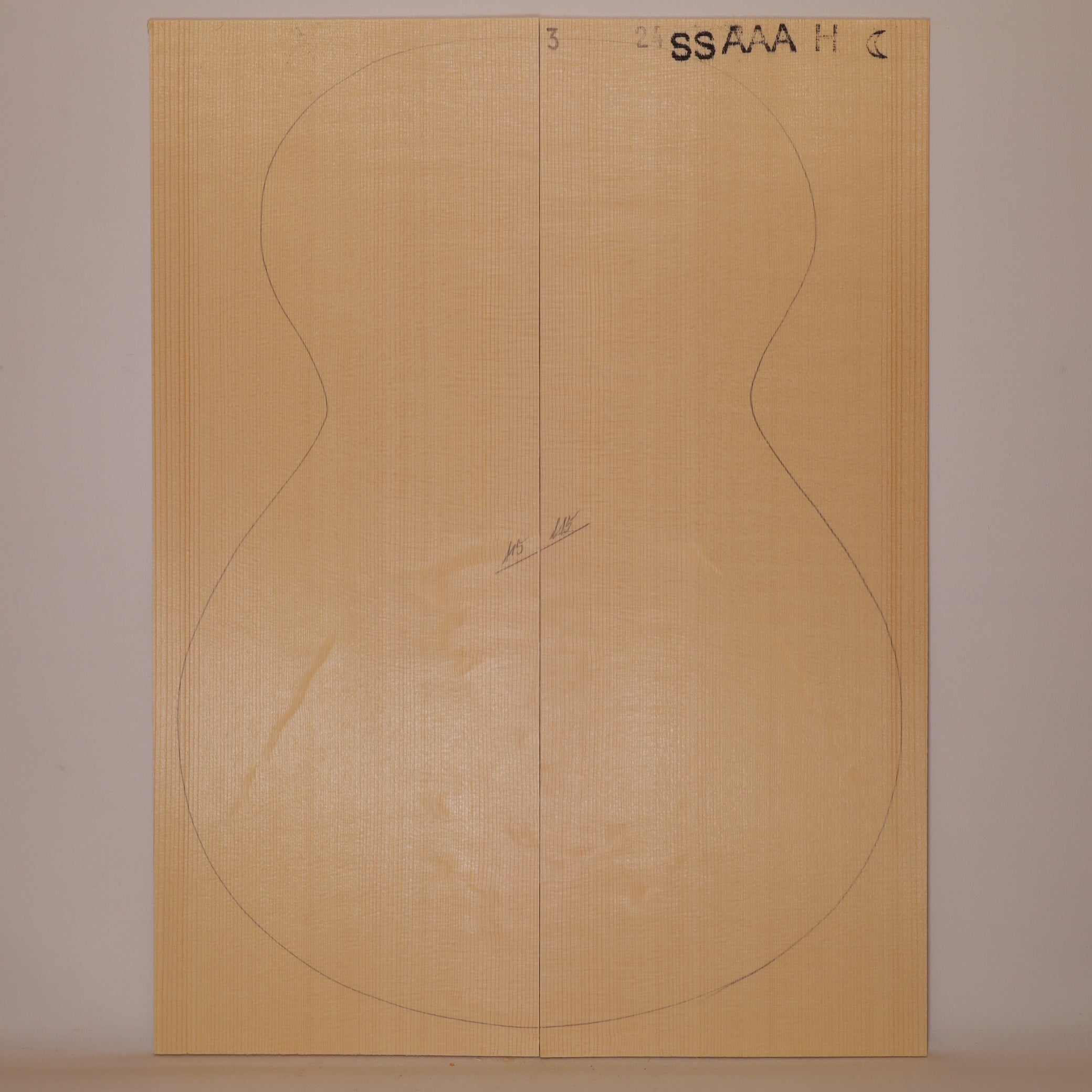 Fichtendecke für Steelstring Gitarre AAA (Nr. 440)