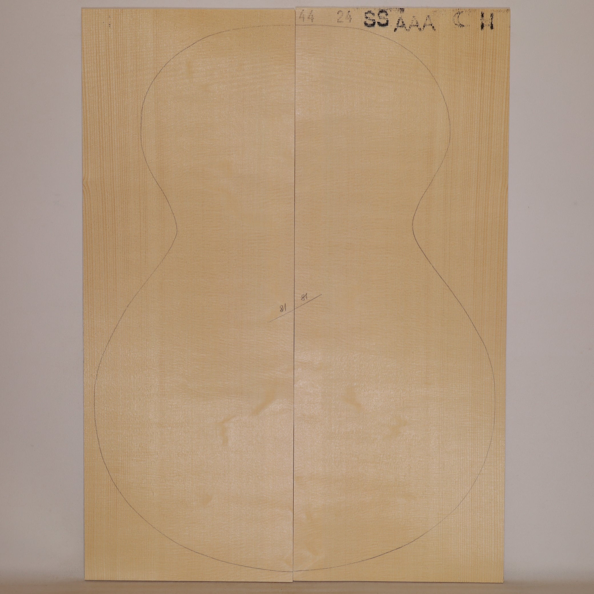 Fichtendecke für Steelstring Gitarre AAA (Nr. 1208)