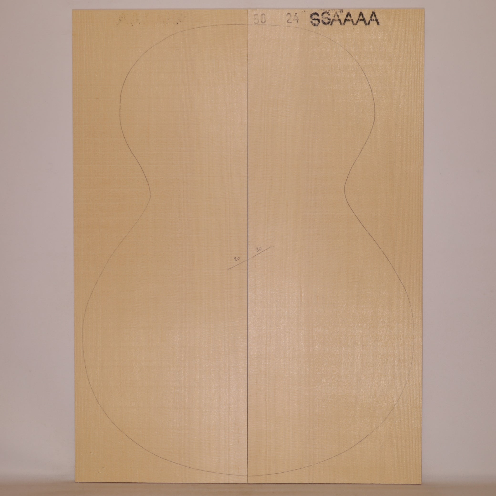 Fichtendecke für Steelstring Gitarre AAAA (Nr. 1240)