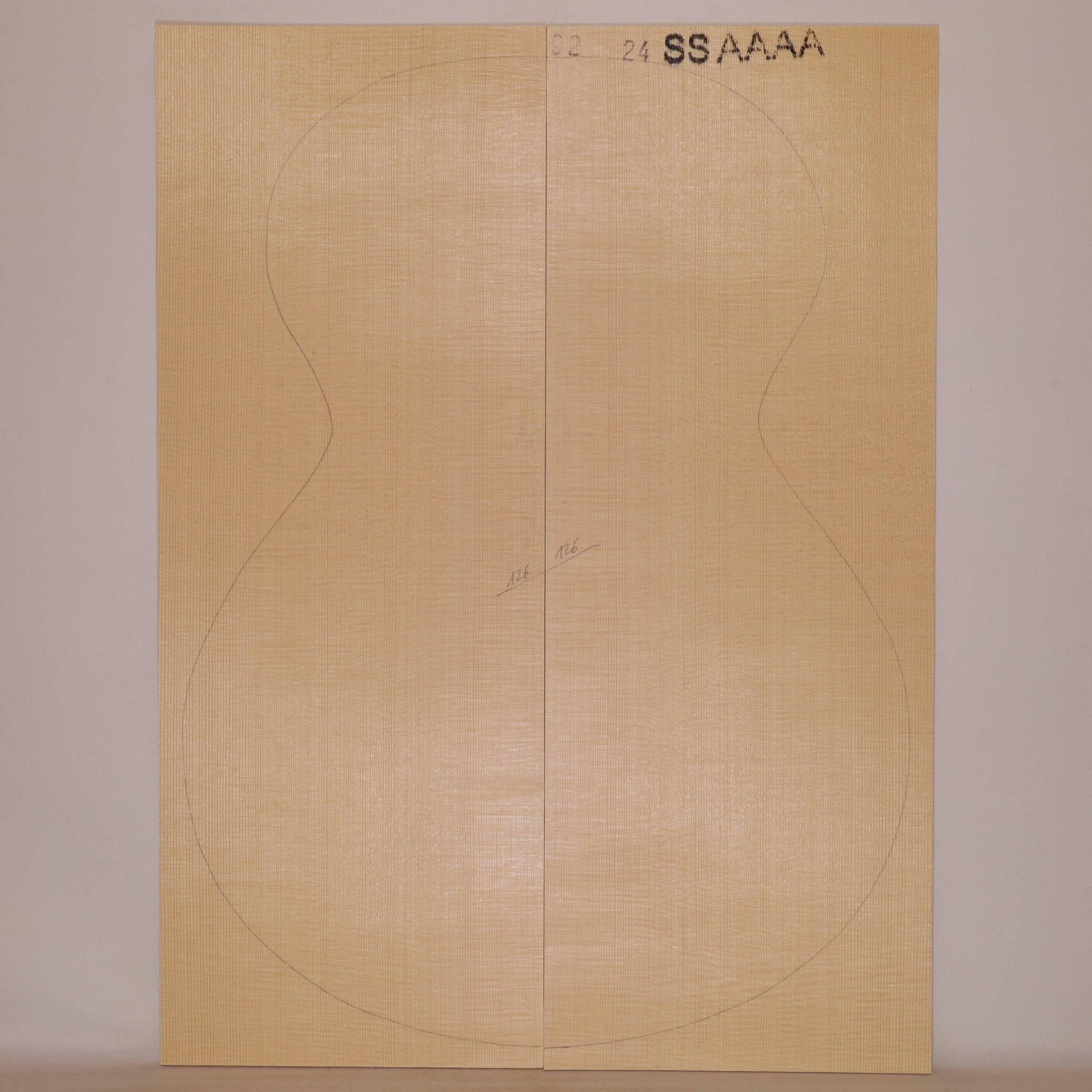 Fichtendecke für Steelstring Gitarre AAAA (Nr. 1245)