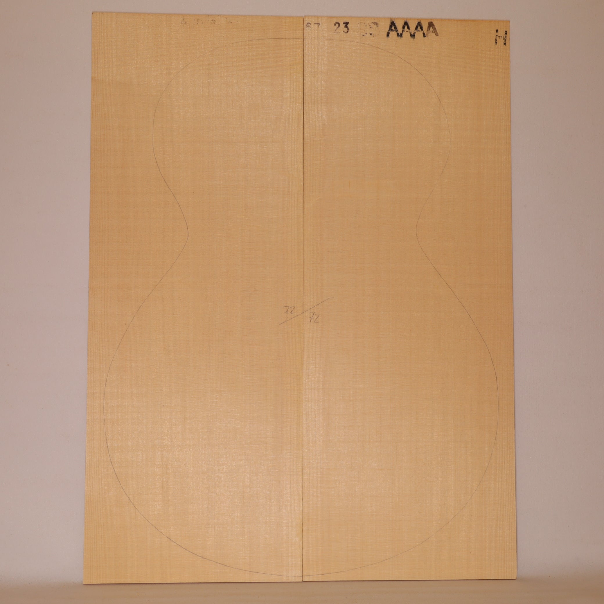 Fichtendecke für Steelstring Gitarre AAAA (Nr. 2153)