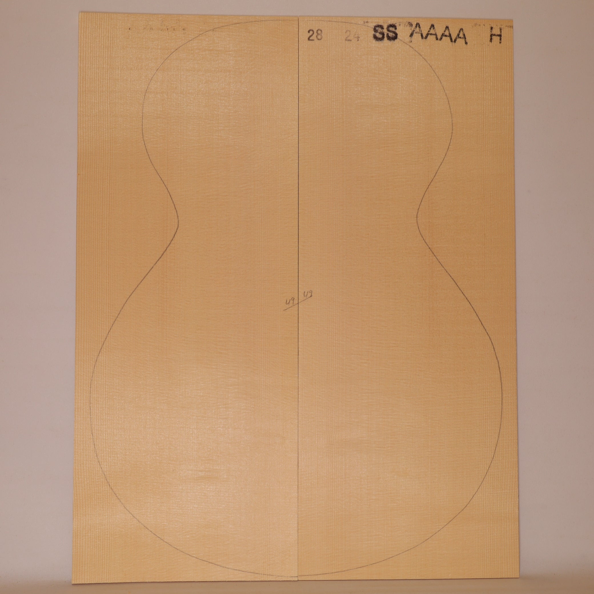 Fichtendecke für Steelstring Gitarre AAAA (Nr. 2152)