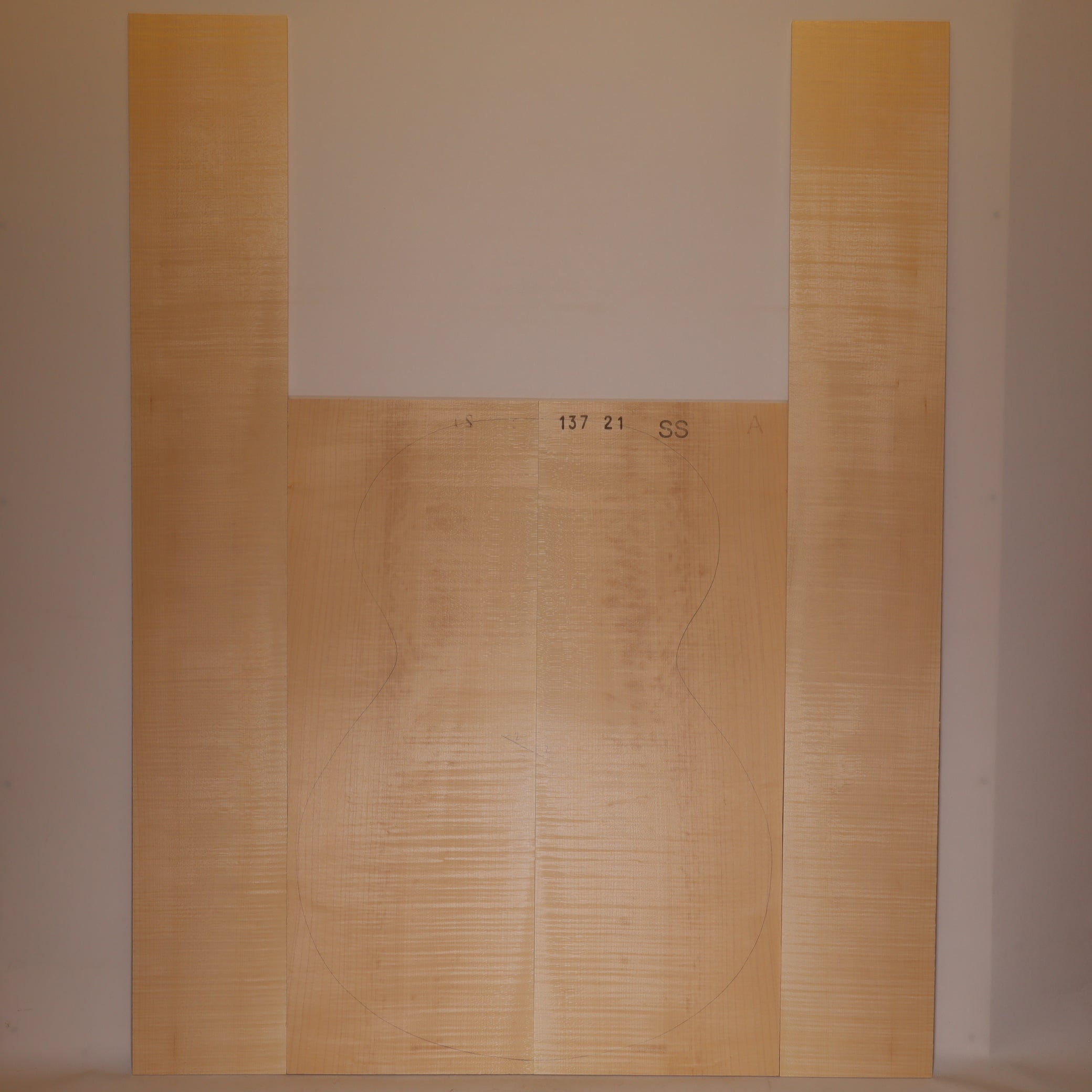 Ahorn Set (Boden/Zargen) für Steelstring Gitarre A (Nr. 2014)