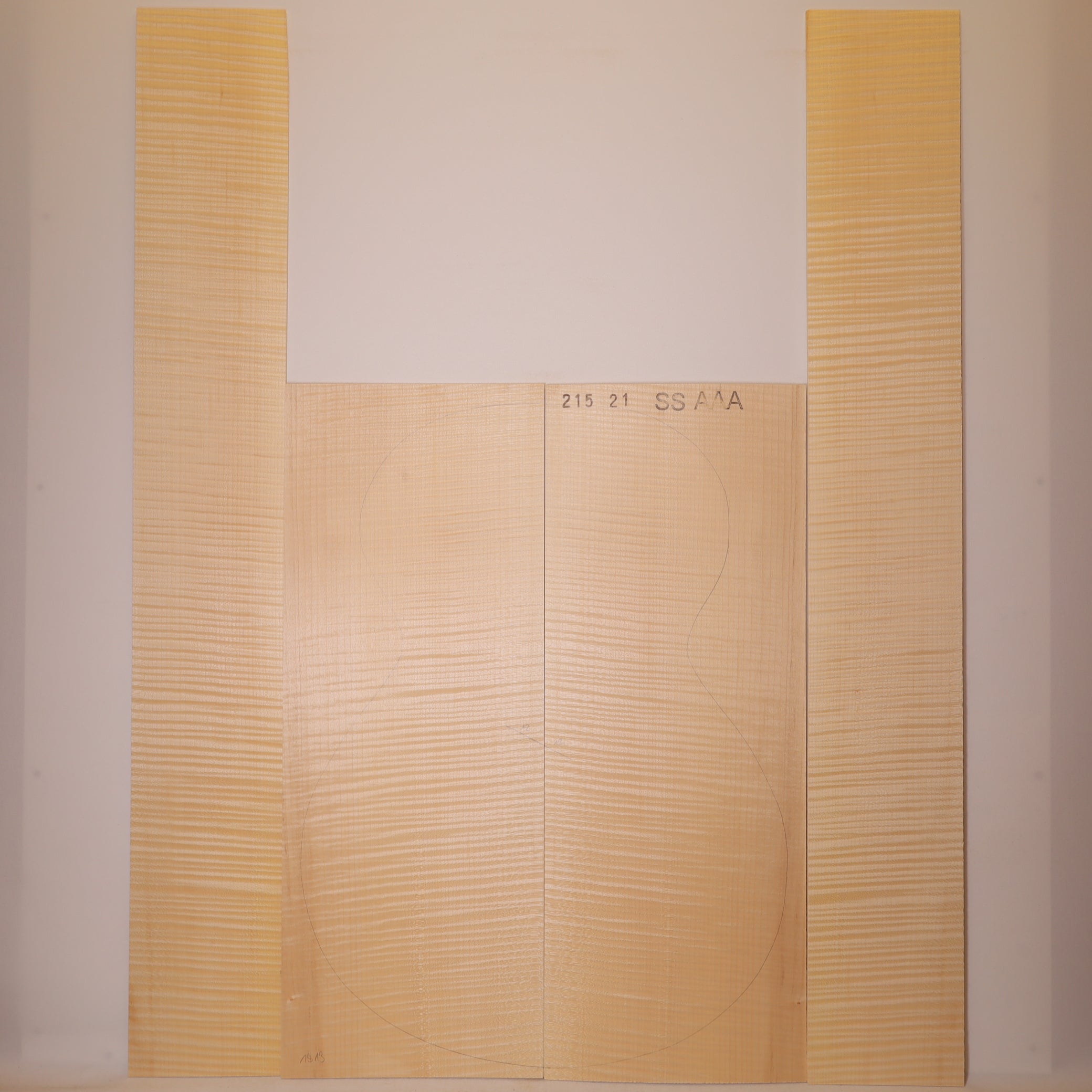 Maple Set (Back/Sides) for Steel String Guitar AAA (no. 1313)