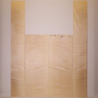 Ahorn Set (Boden/Zargen) für Steelstring Gitarre AAA (Nr. 1314)