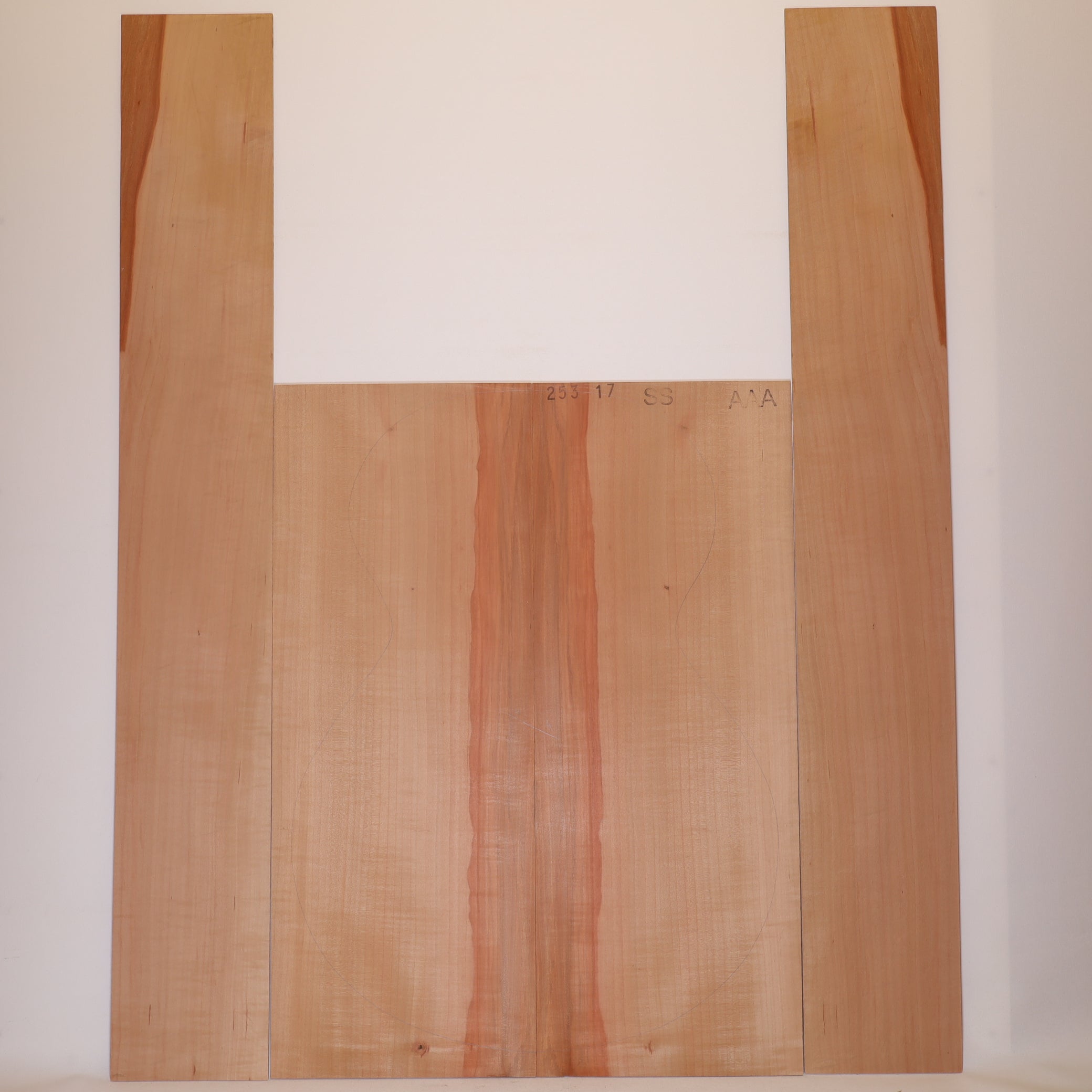 Birnbaum Set (Boden/Zargen) für Steelstring Gitarre AAA (Nr. 2052)