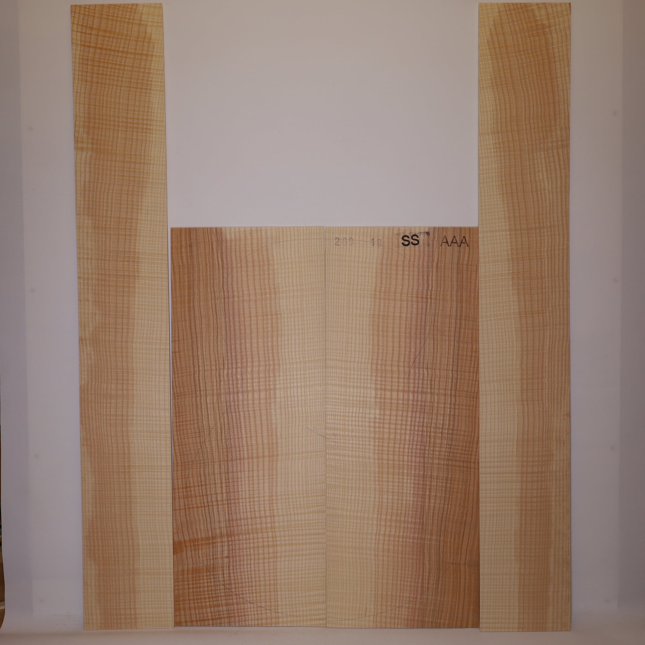 Ash Set (Back/Sides) for Steel String Guitar AAA (no. 342)