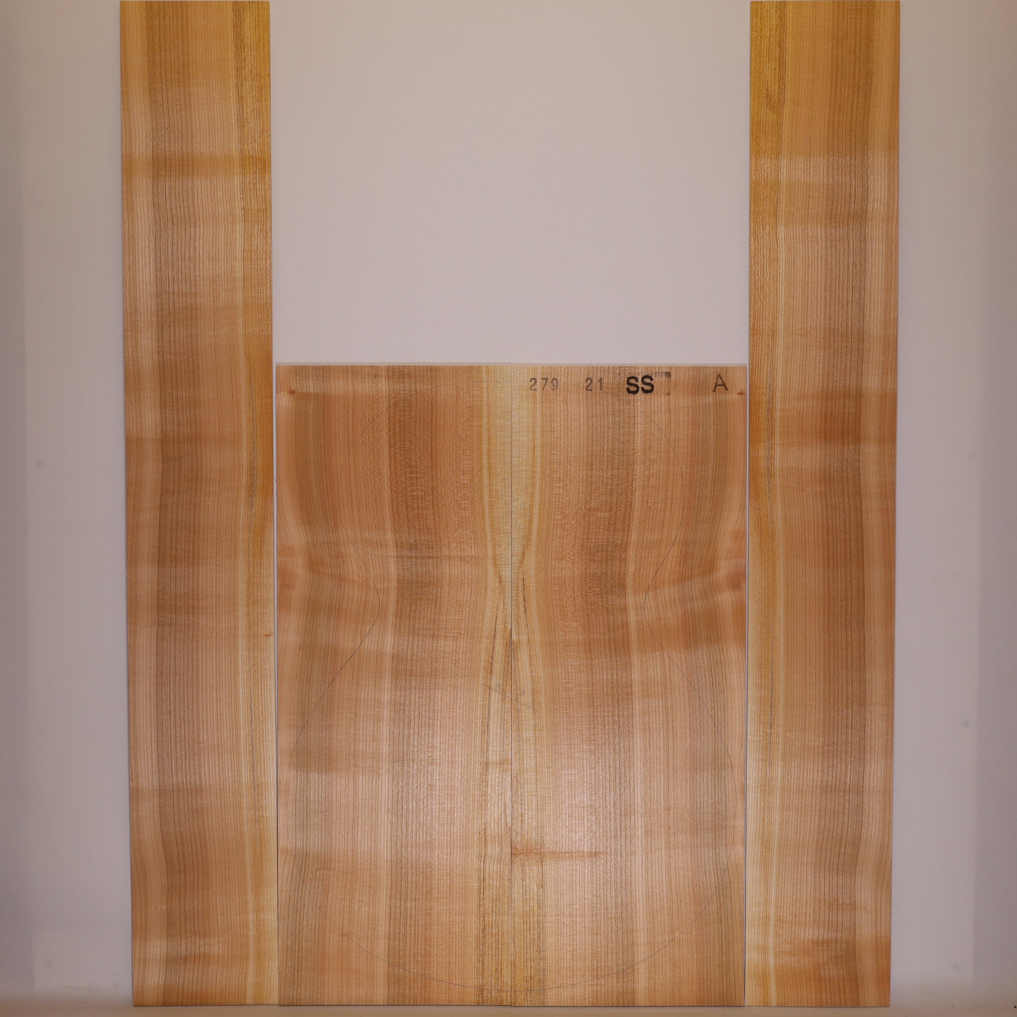 Kirschbaum Set (Boden/Zargen) für Steelstring Gitarre A (Nr. 355)