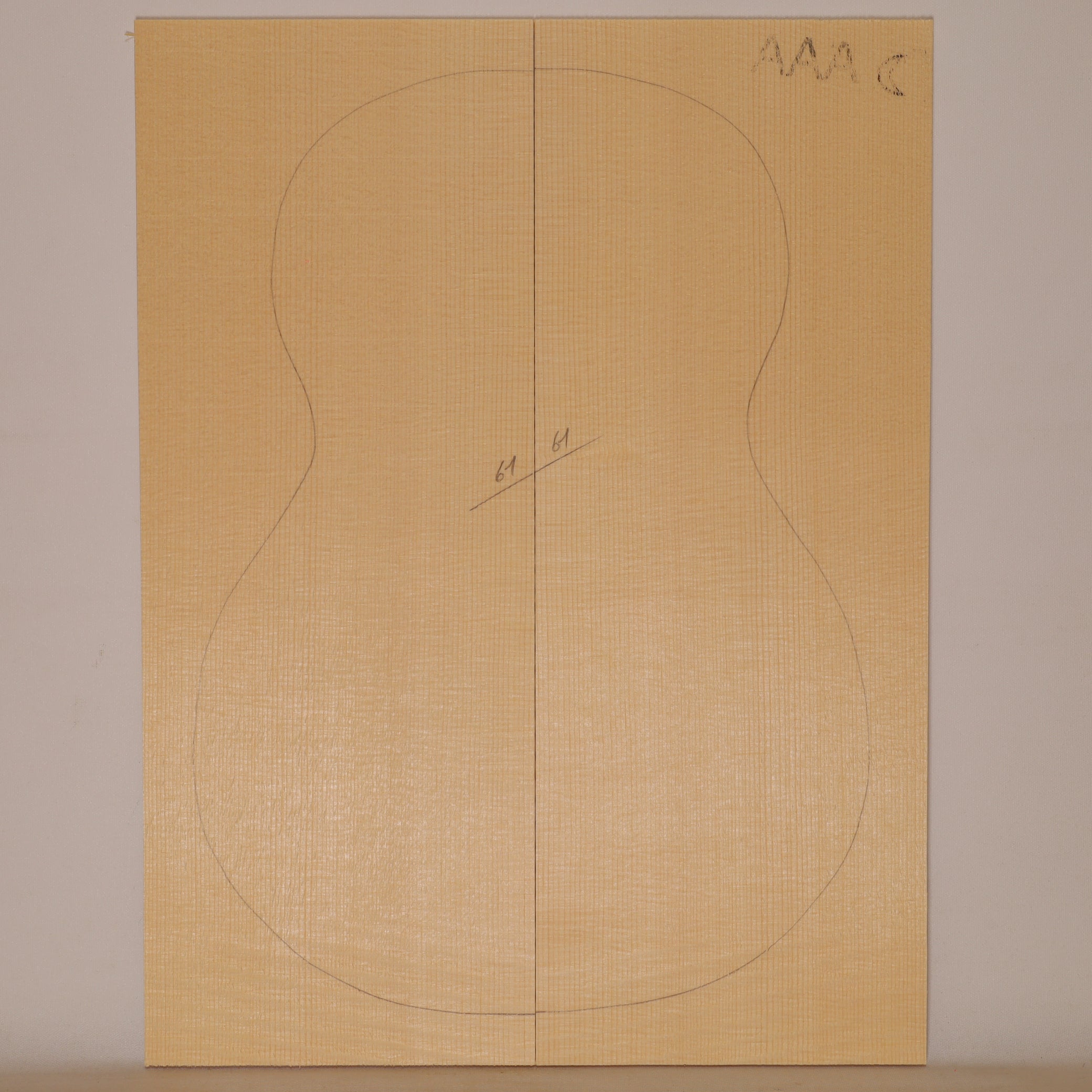 Fichtendecke für Ukulele (Bariton) AAA (Nr. 1394)