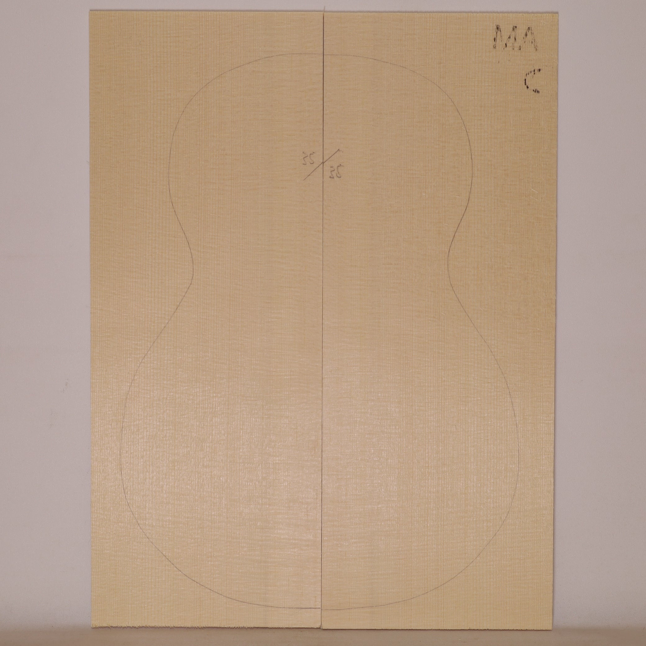 Fichtendecke für Ukulele (Bariton) MA (Nr. 1387)