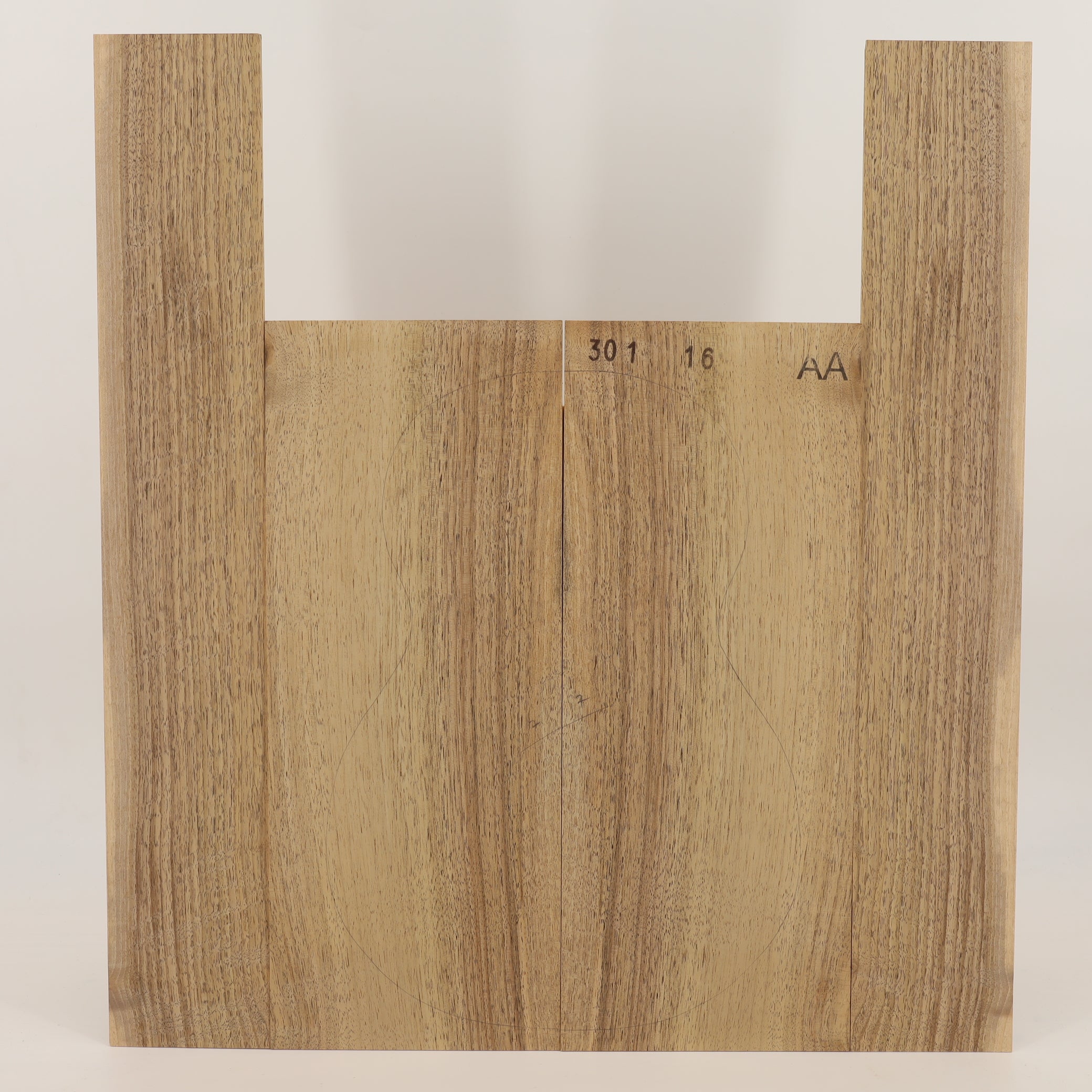 Walnut Set (Back/Sides) for Ukulele AA (no. 2651)