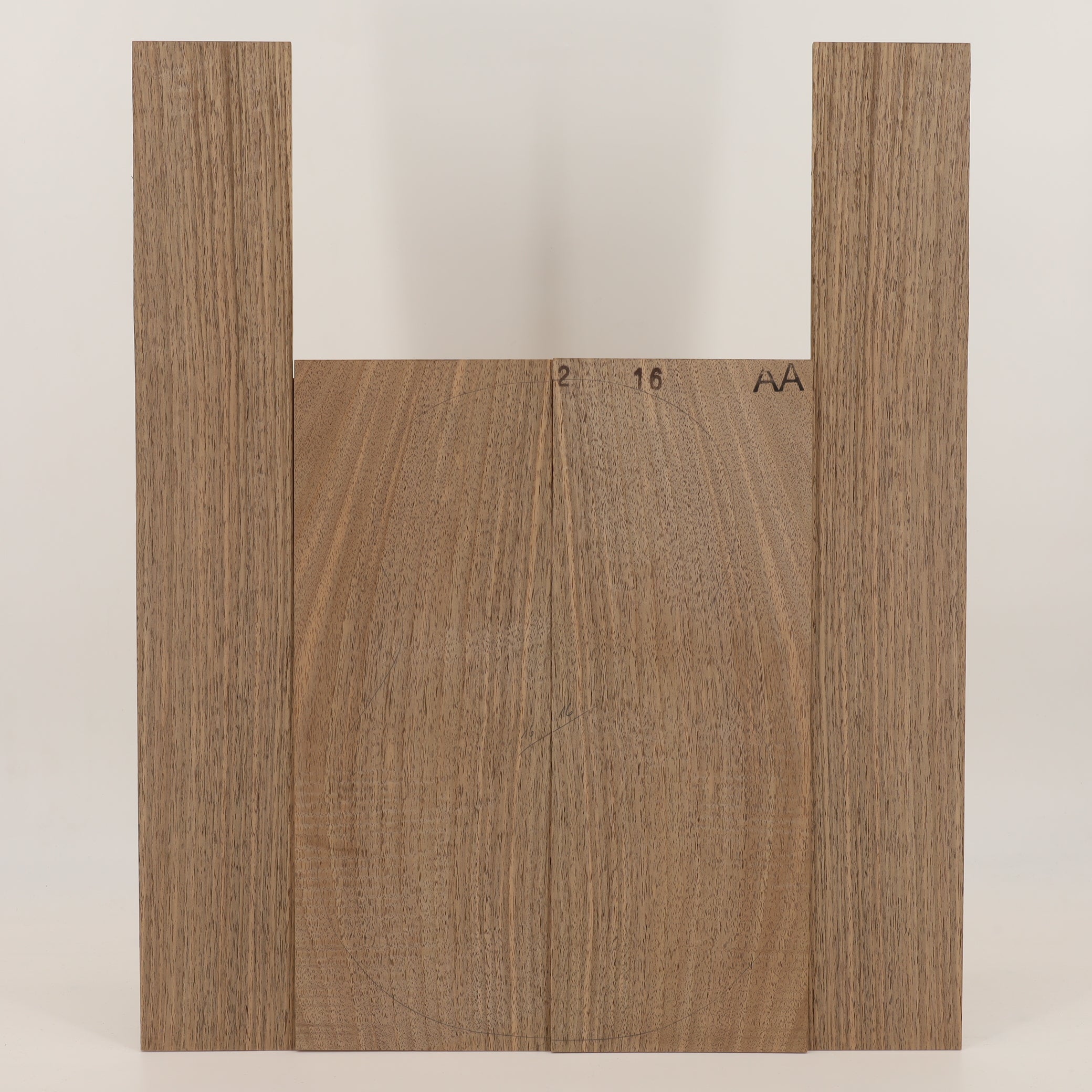 Walnut Set (Back/Sides) for Ukulele AA (no. 2750)