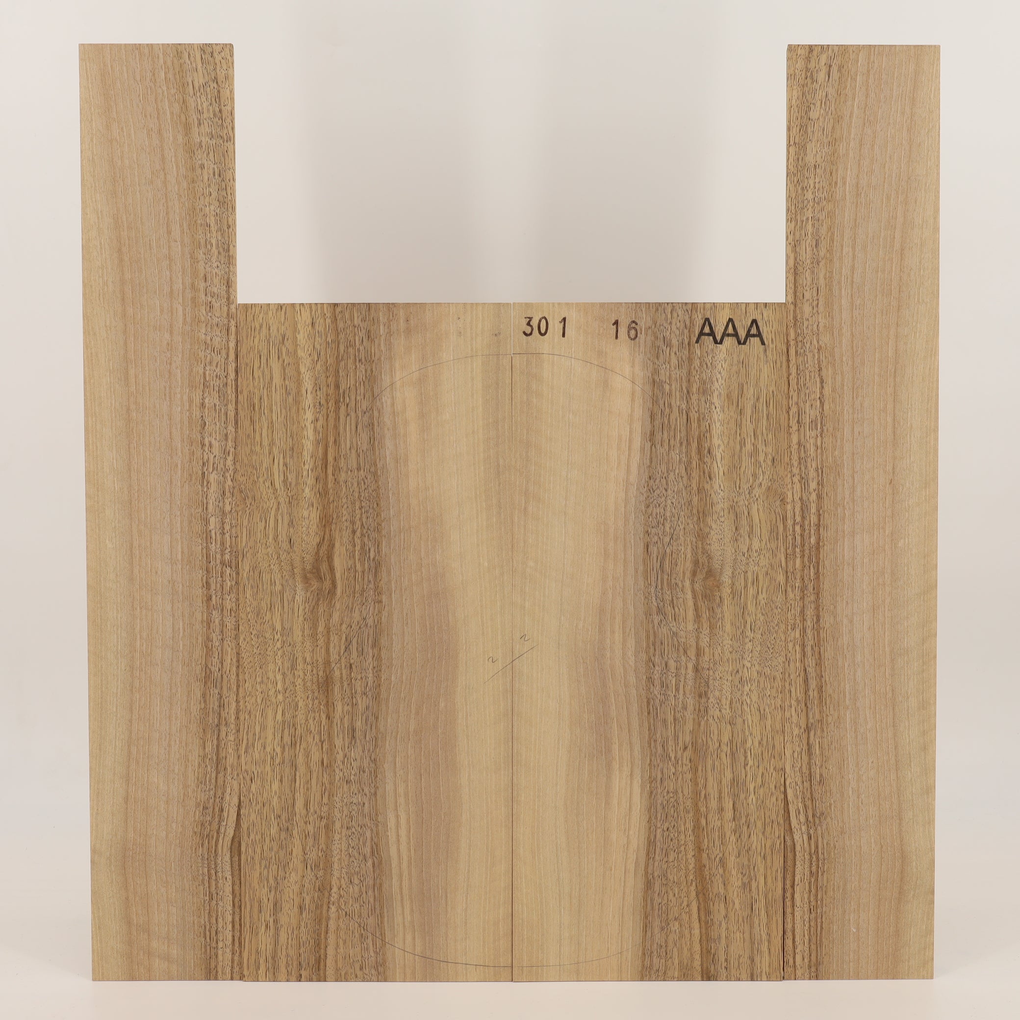 Walnut Set (Back/Sides) for Ukulele AAA (no. 2648)