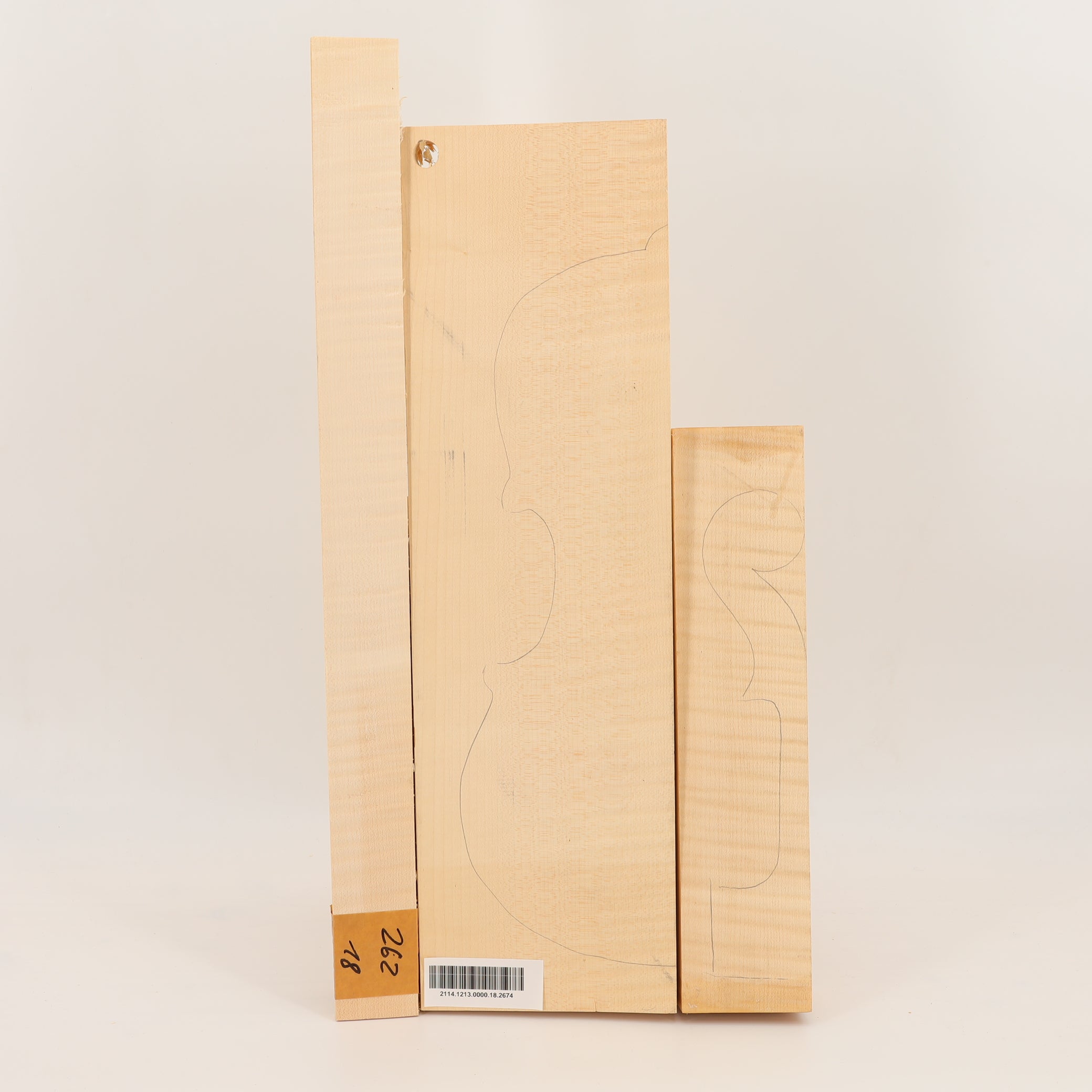 Maple Set (Back/Neck/Sides) for Viola AA (no. 2674)