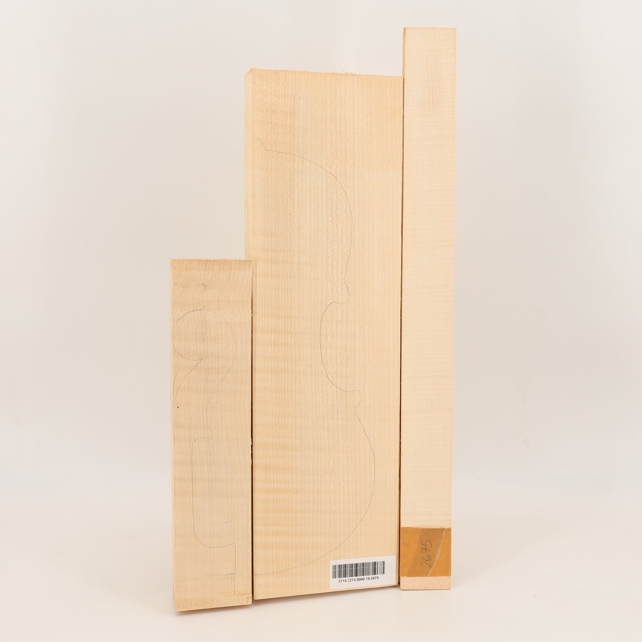 Maple Set (Back/Neck/Sides) for Viola AA (no. 2675)