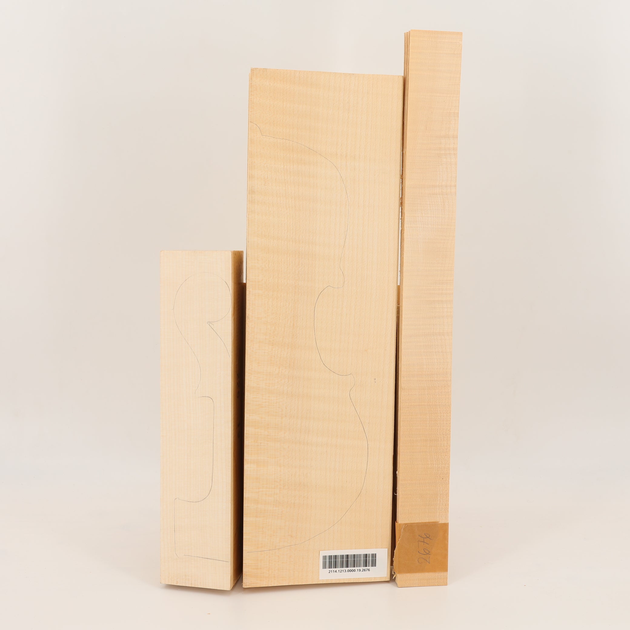 Maple Set (Back/Neck/Sides) for Viola AA (no. 2676)