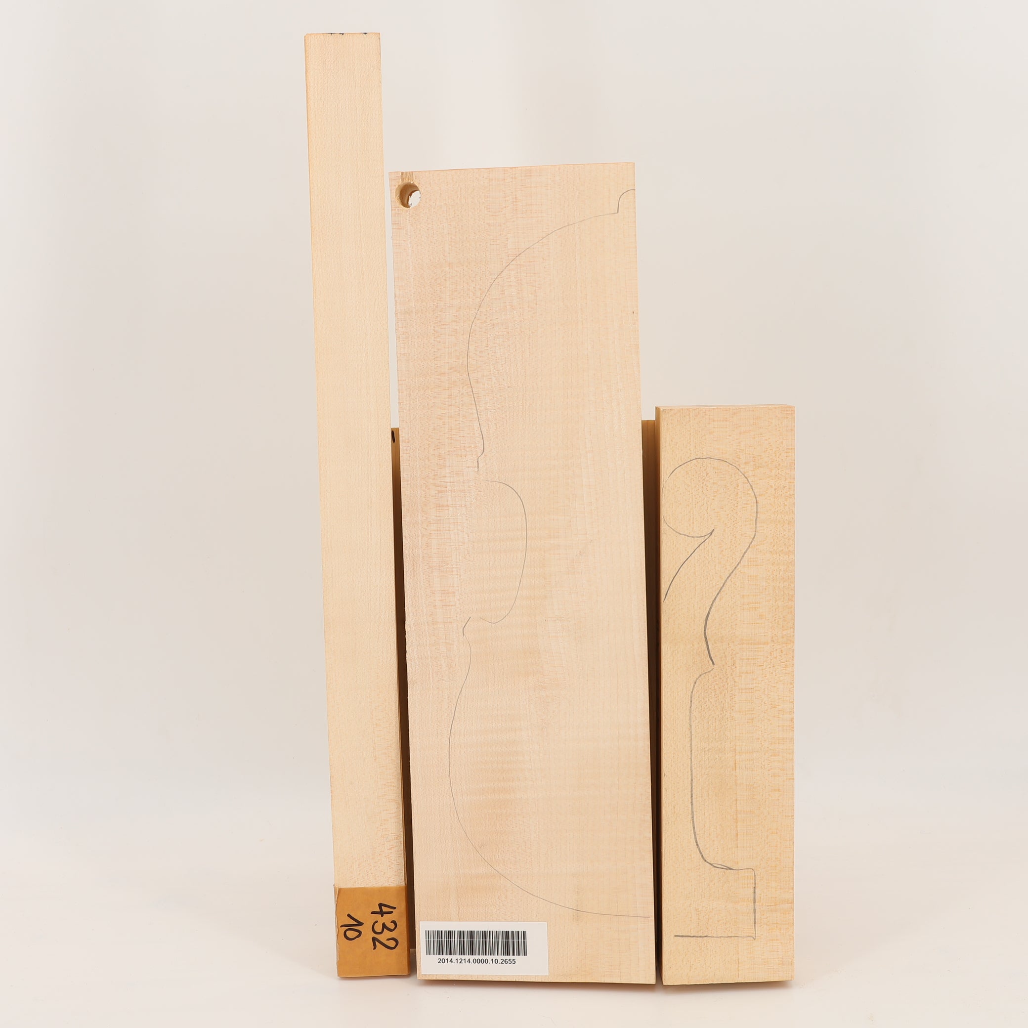 Ahorn Set (Boden/Hals/Zargen) für Violine A (Nr. 2655)
