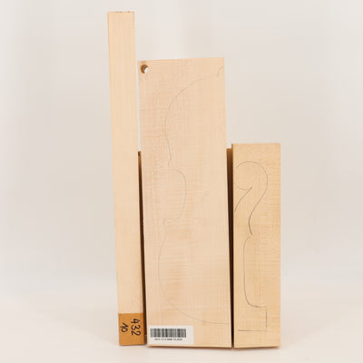 Ahorn Set (Boden/Hals/Zargen) für Violine A (Nr. 2655)
