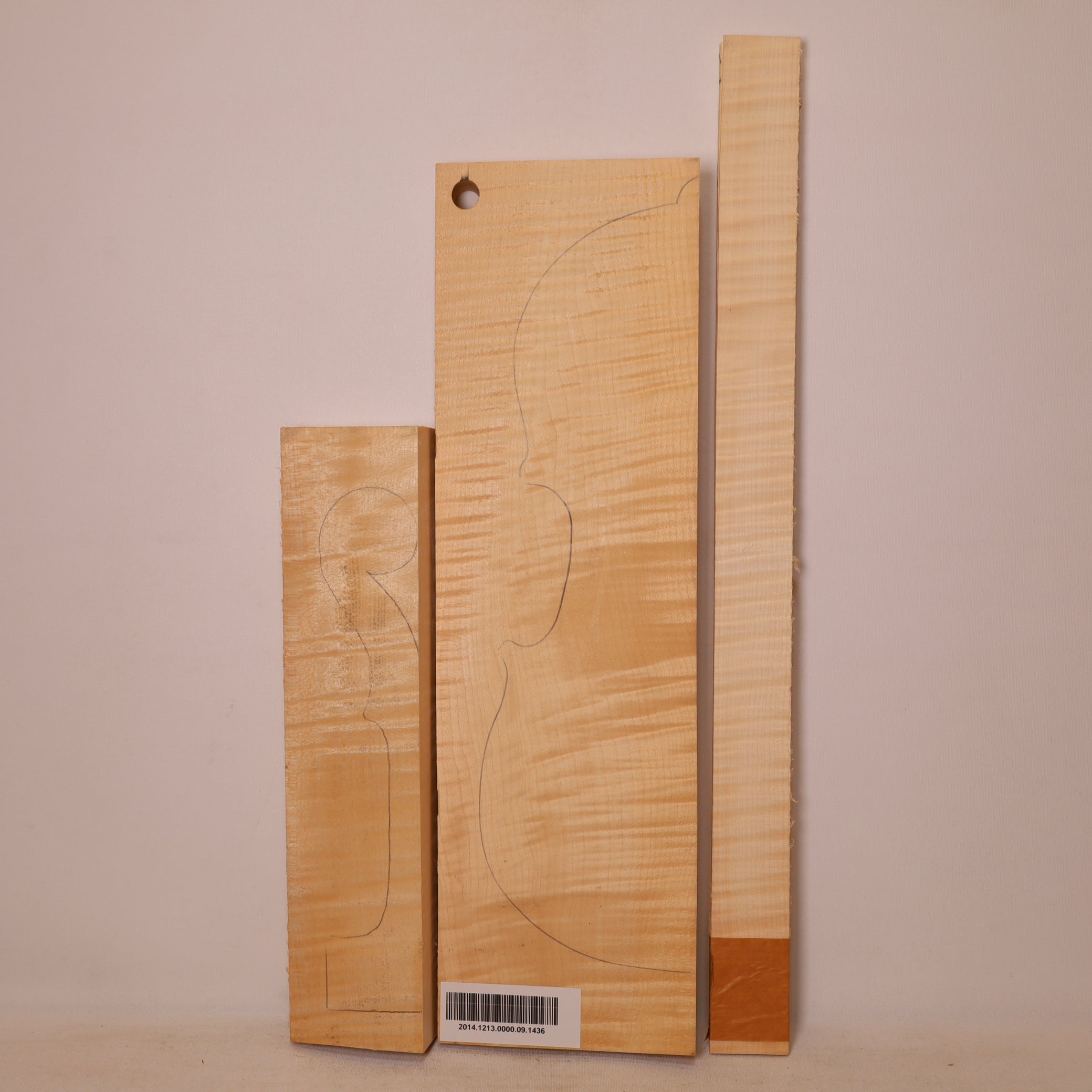 Maple Set (Back/Neck/Sides) for Violin AA (no. 1436)