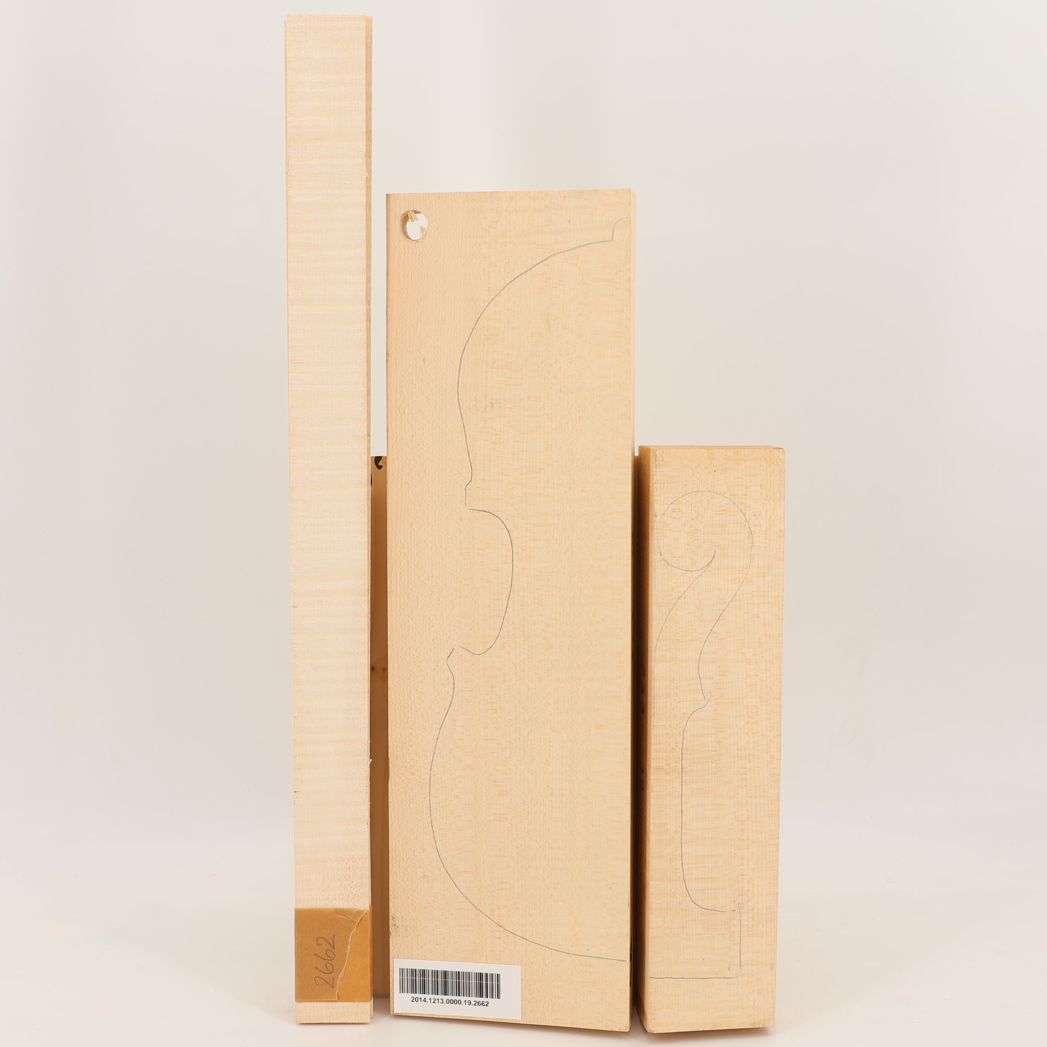 Ahorn Set (Boden/Hals/Zargen) für Violine AA (Nr. 2662)