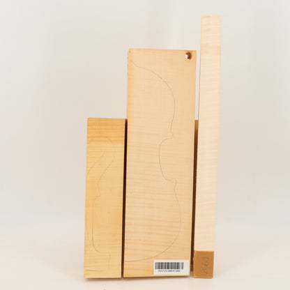 Maple Set (Back/Neck/Sides) for Violin AAA (no. 2669)