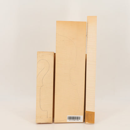 Maple Set (Back/Neck/Sides) for Violin AAA (no. 2664)