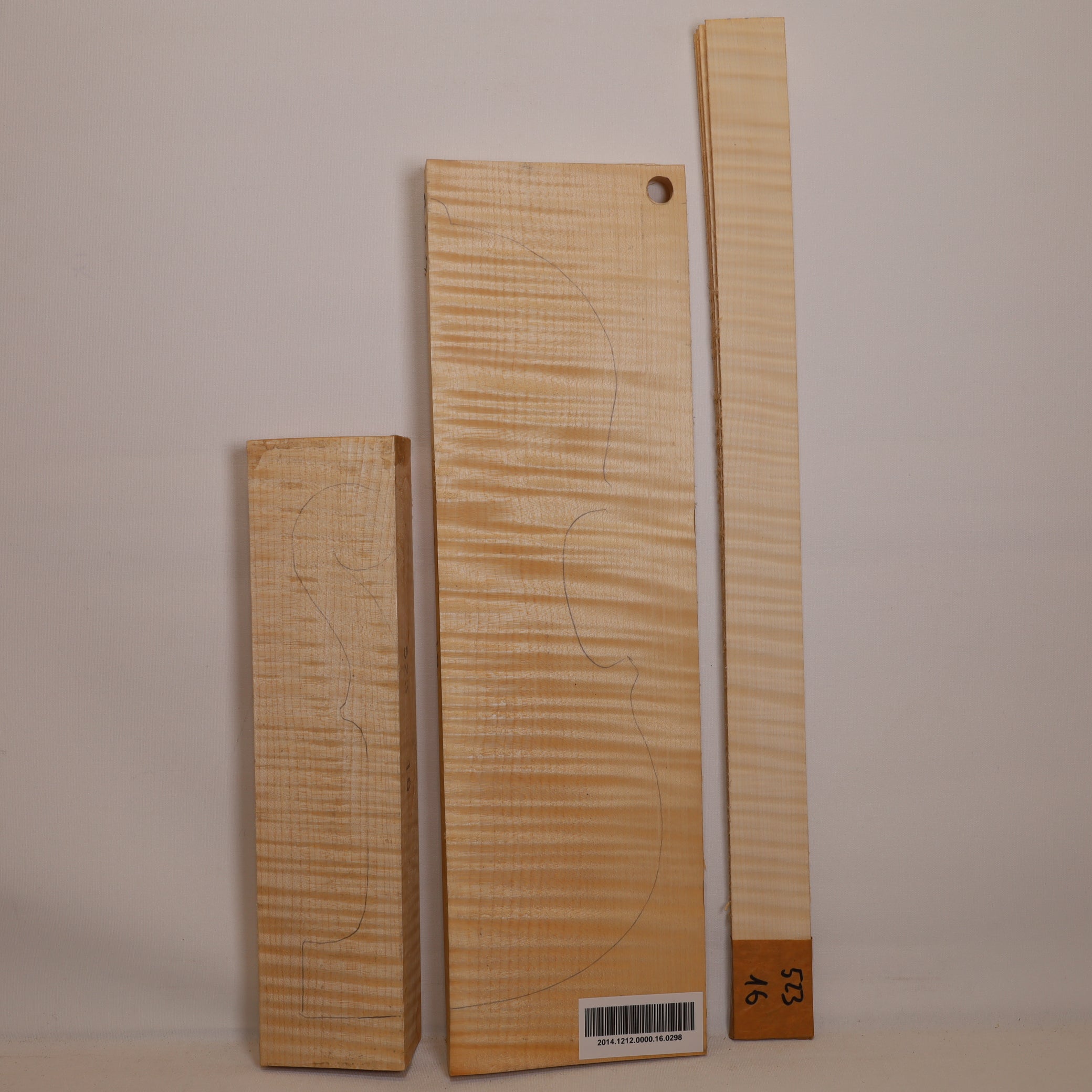 Maple Set (Back/Neck/Sides) for Violin AAA (no. 298)