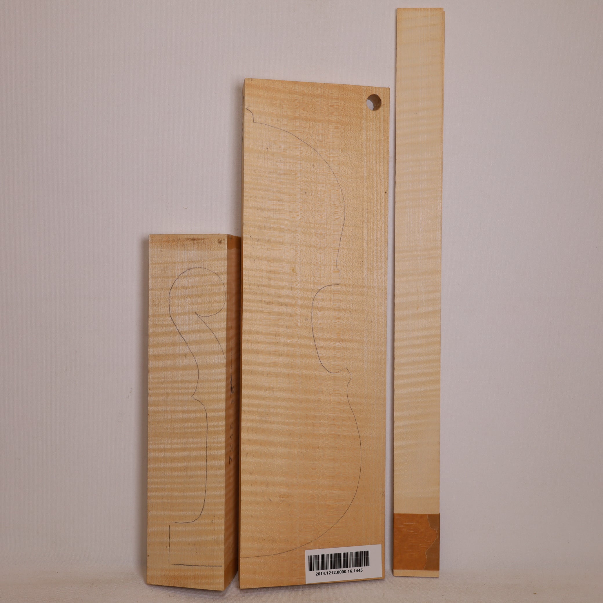 Ahorn Set (Boden/Hals/Zargen) für Violine AAA (Nr. 1445)