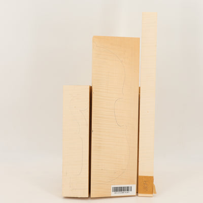 Ahorn Set (Boden/Hals/Zargen) für Violine AAA (Nr. 2671)